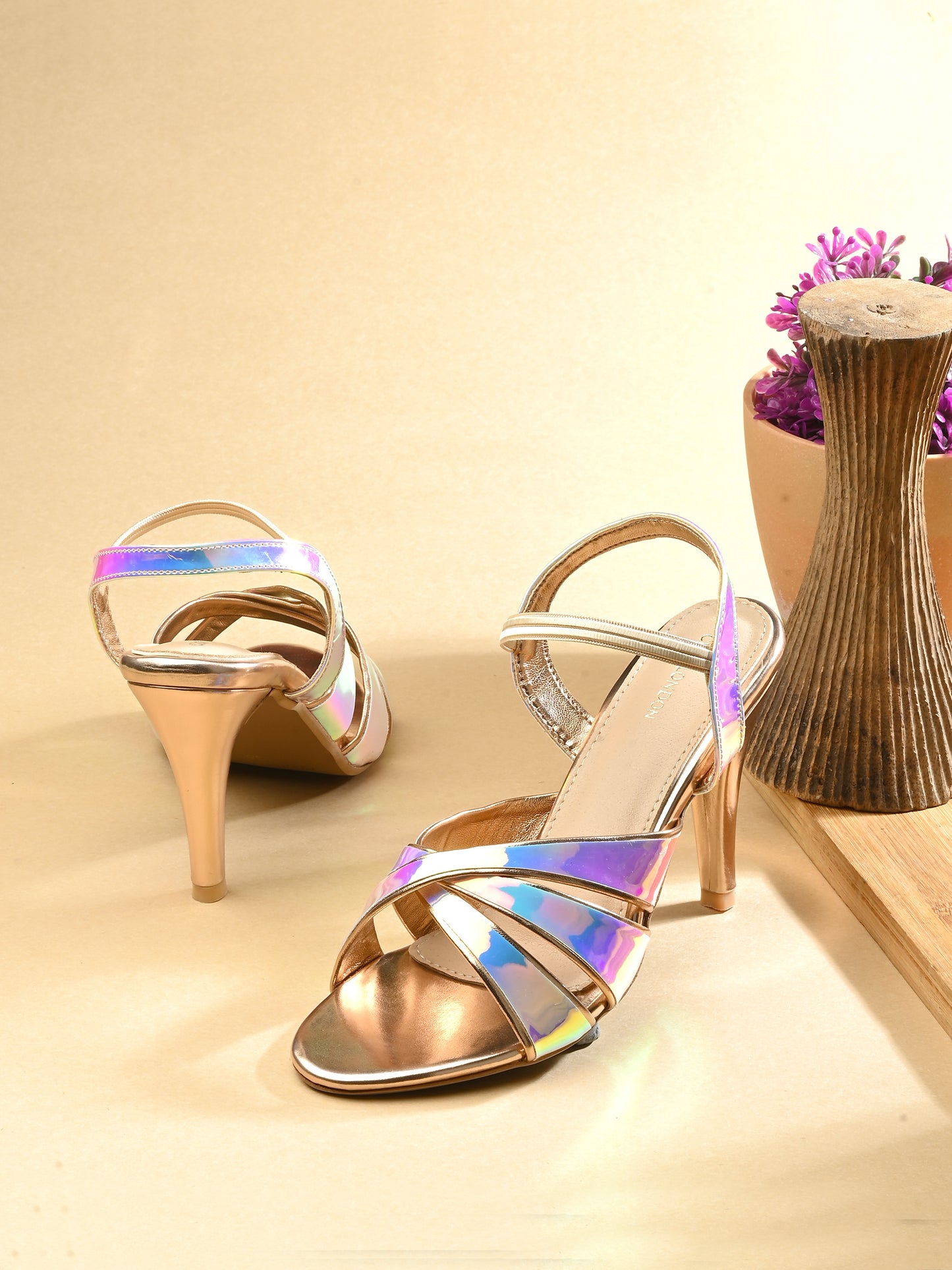 Women Multi Colour Heeled Sandals