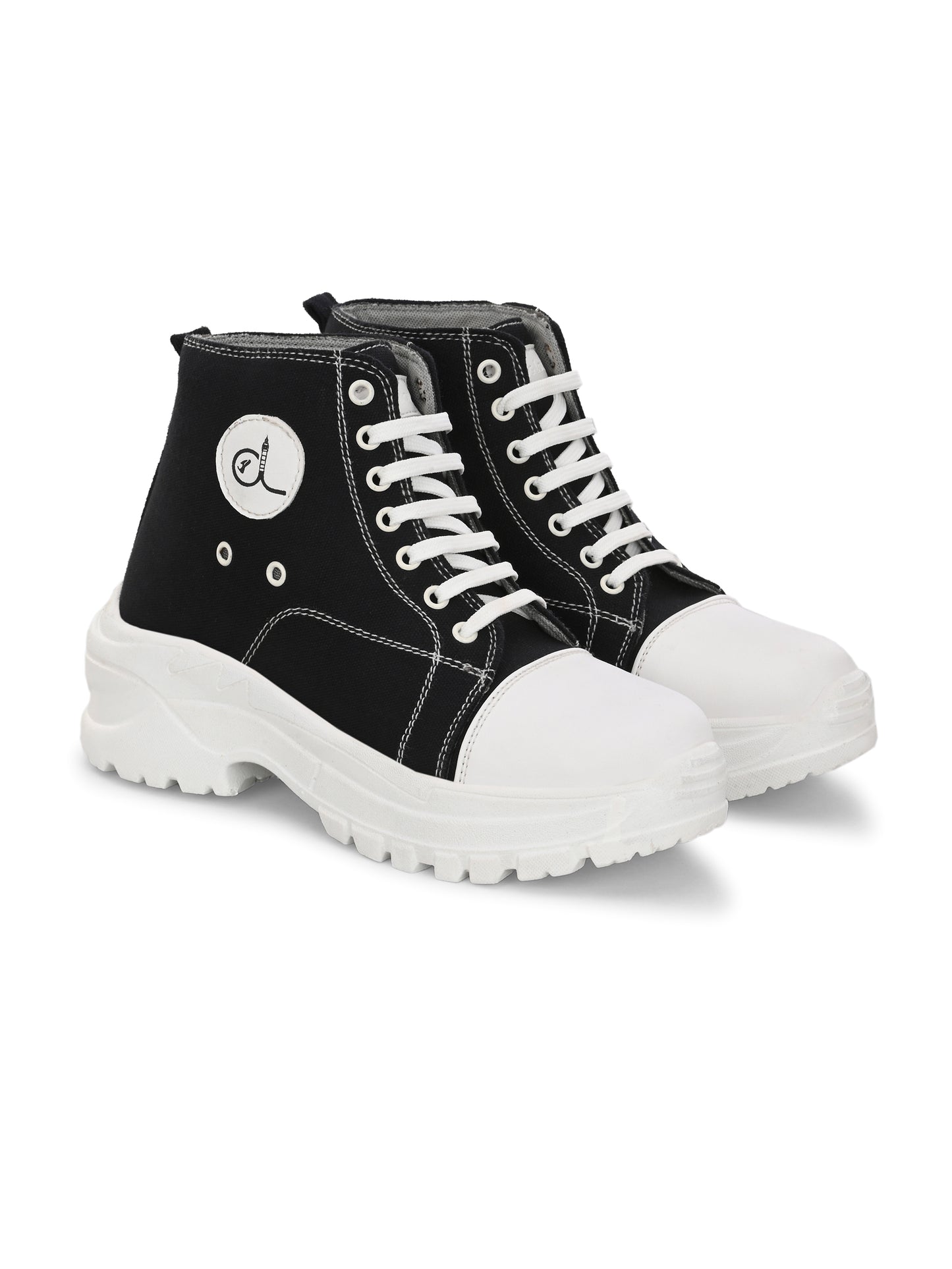 Women Blue & Black Casual Sneakers