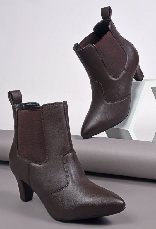 Women Brown Casual Boots