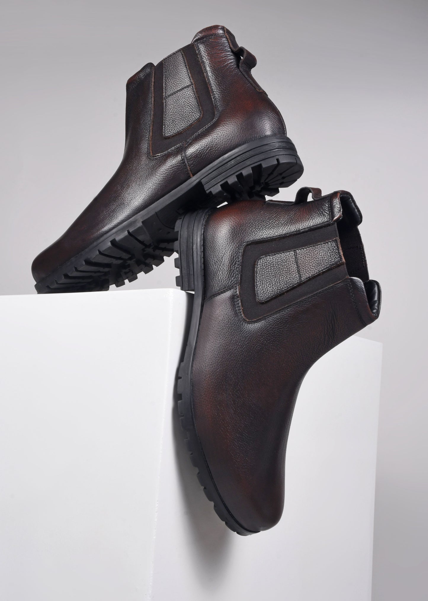 Men's Slip-On Leather Boots