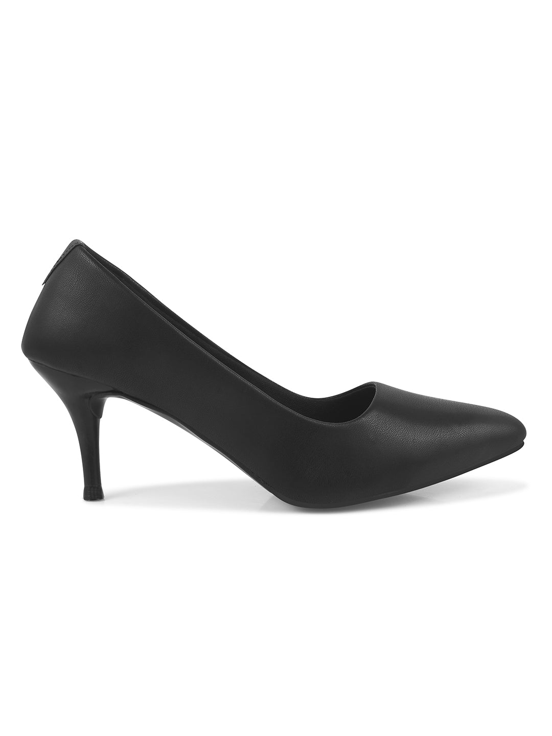 Women Pumps Black Peep Toe Heeled Sandals