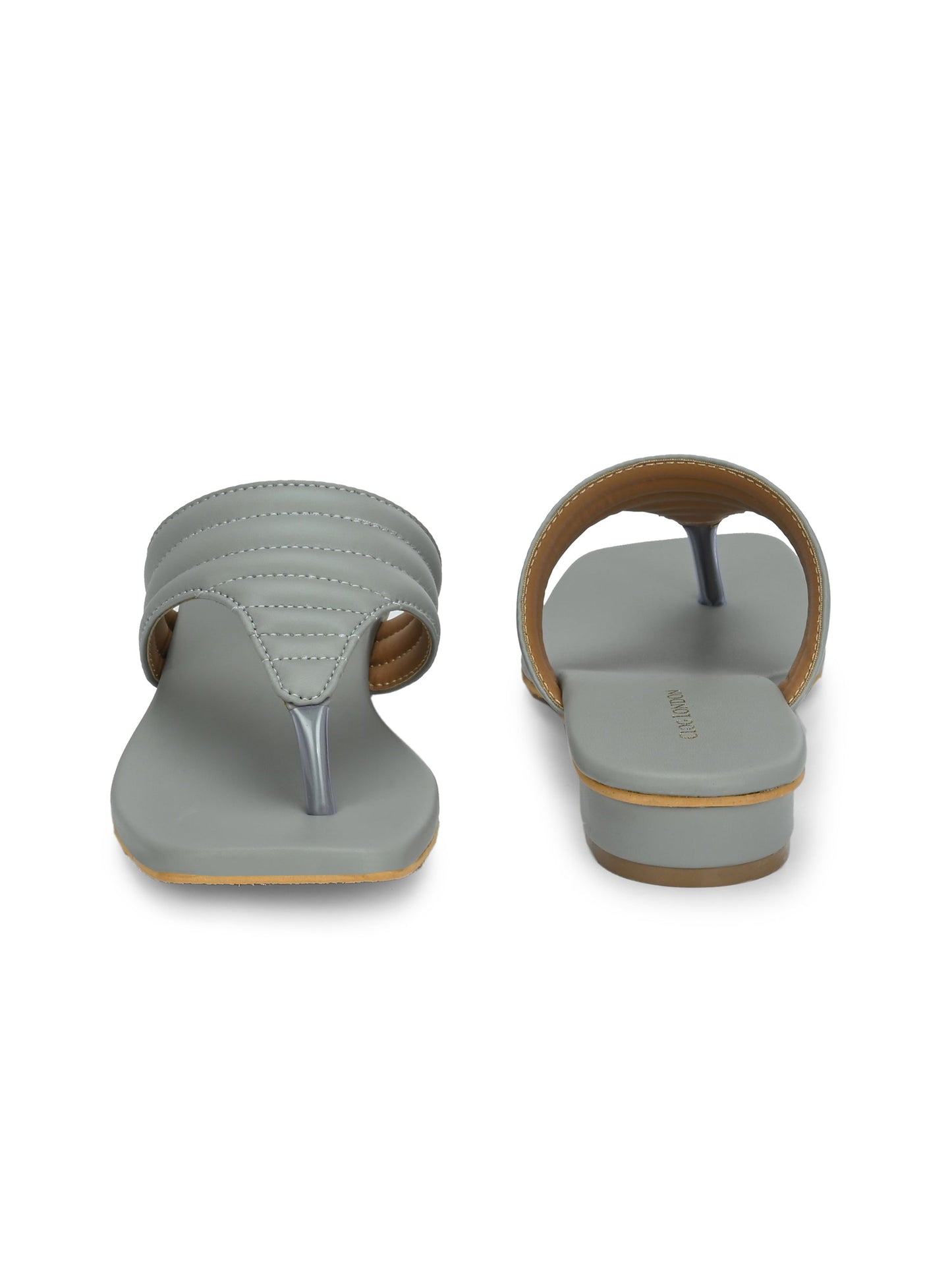 Womens Off-white One Toe Outdoor Flats & Sandals