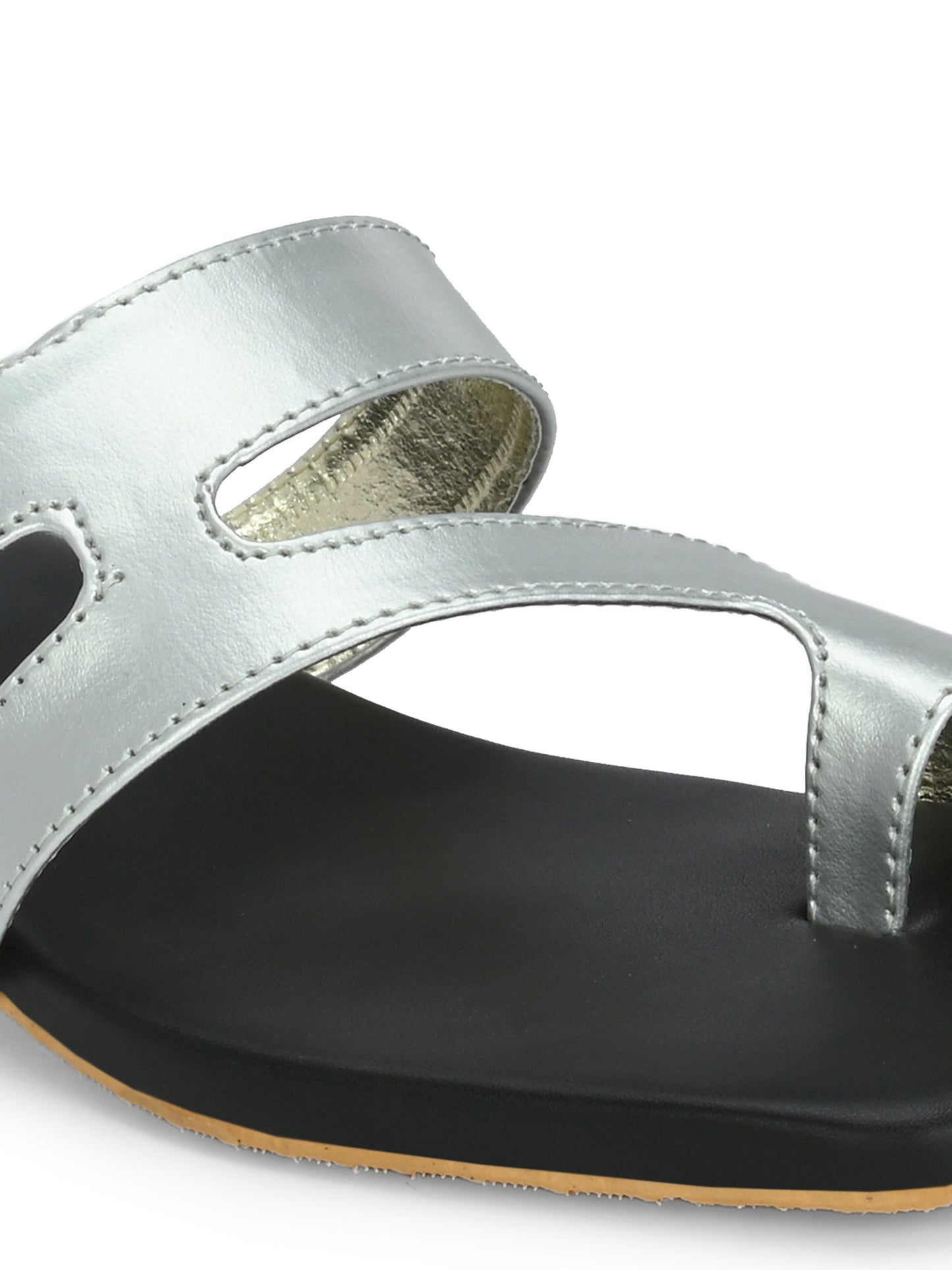 Strappy One Toe Block Flats & Heels
