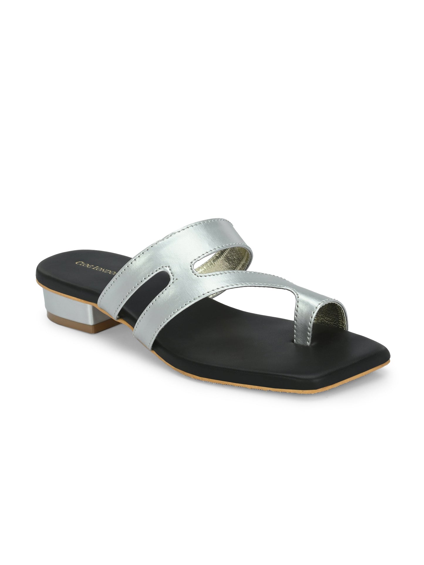 Strappy One Toe Block Flats & Heels