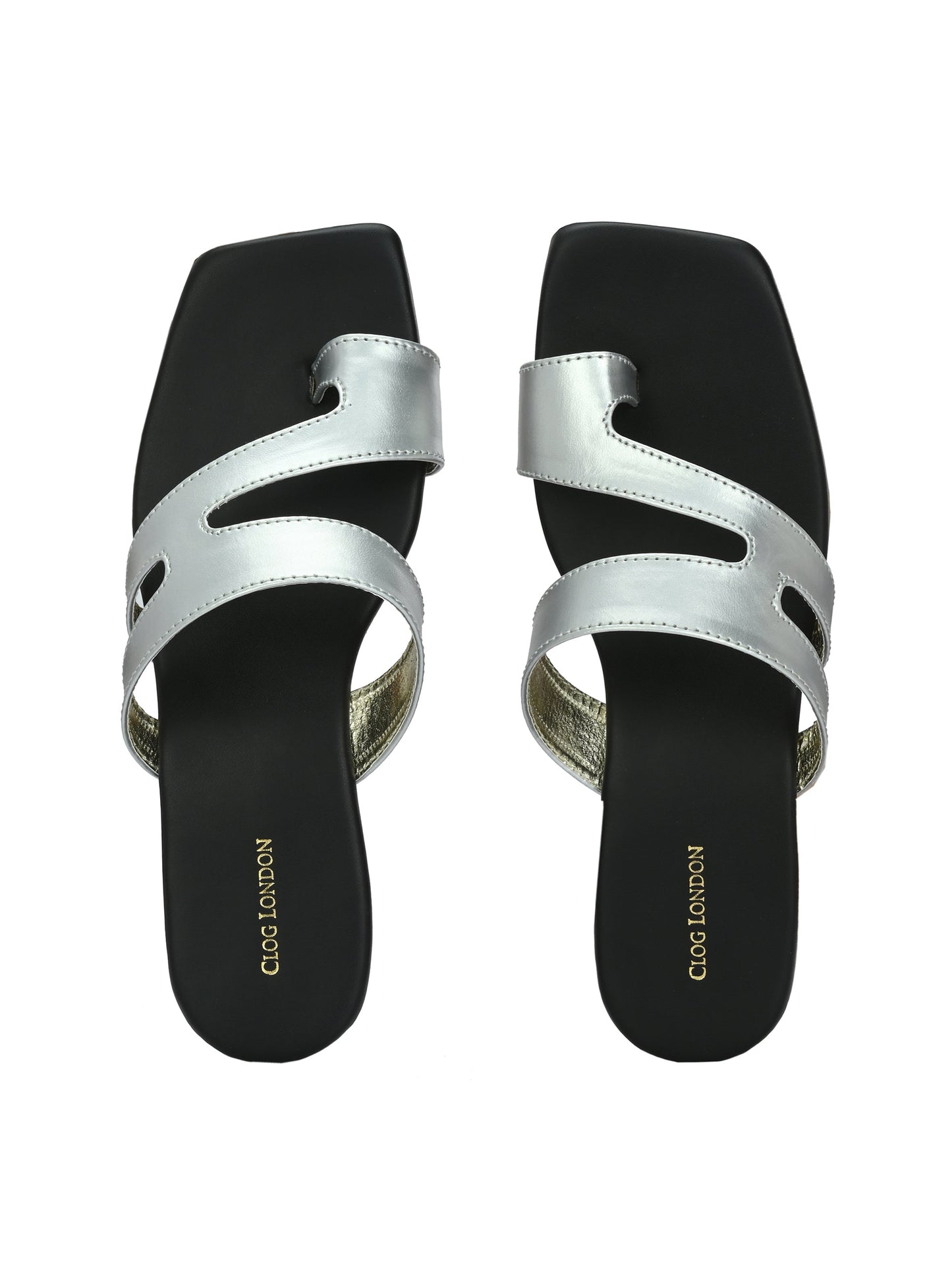 Strappy One Toe Block Flats & Heels