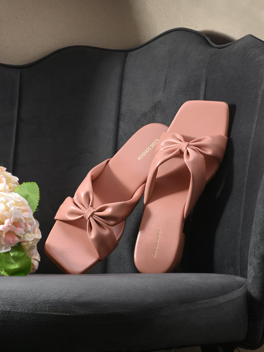 Buy Womens Peach Flats and Sandals Online