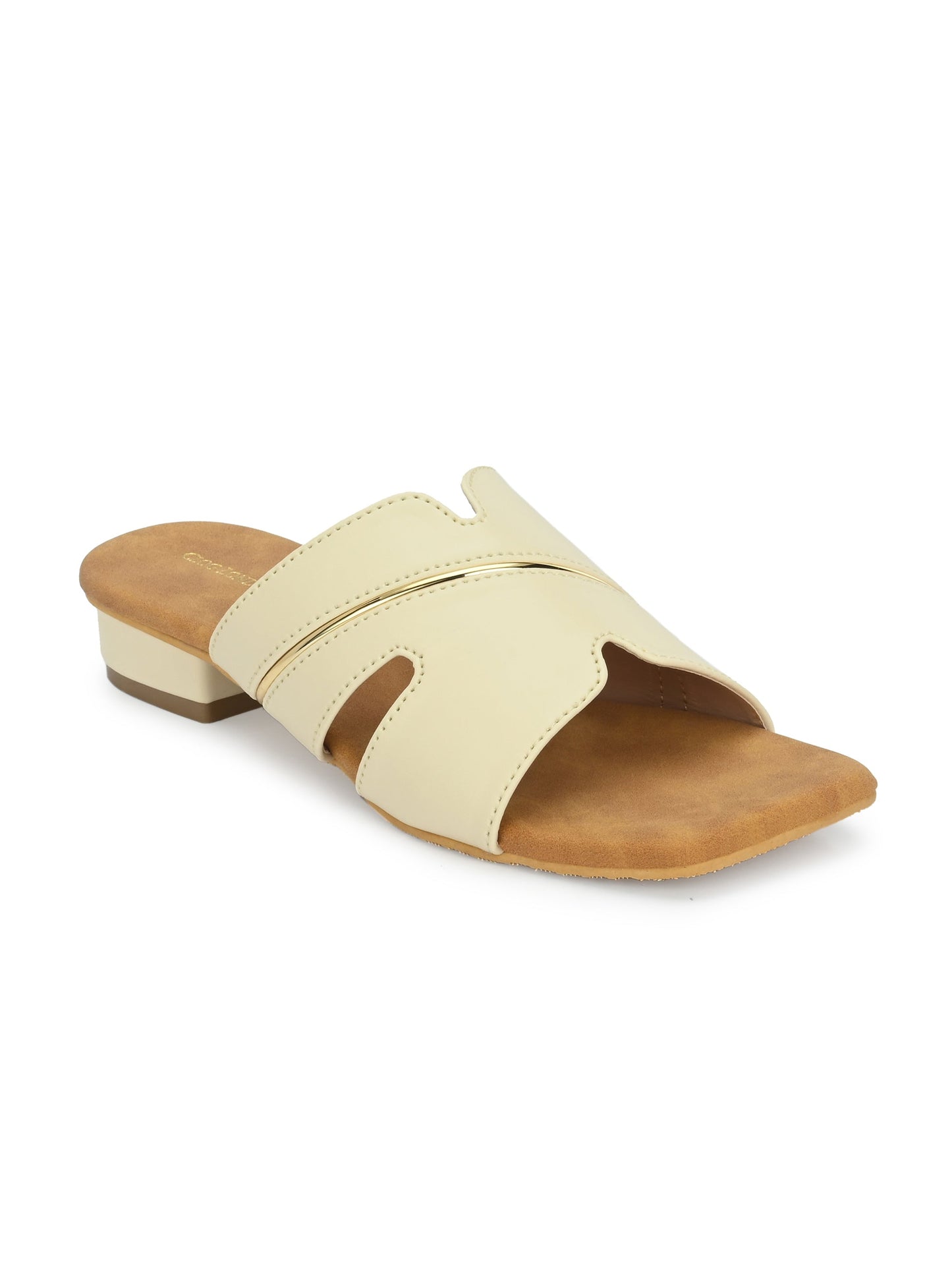 Women White Open Toe Flats Sandals