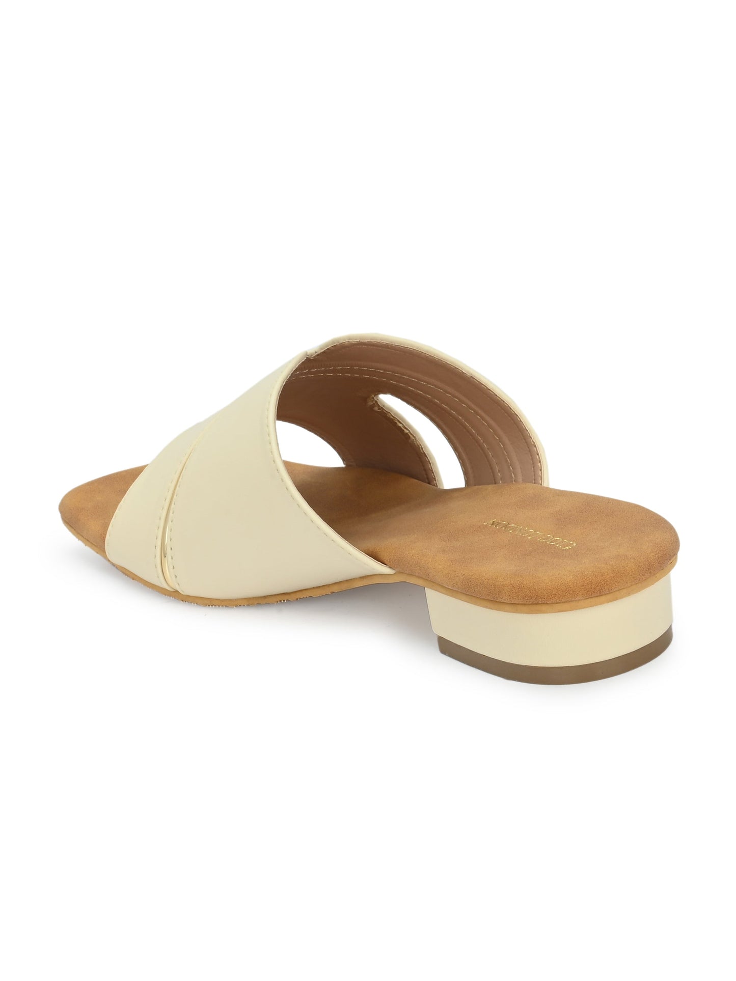 Women White Open Toe Flats Sandals