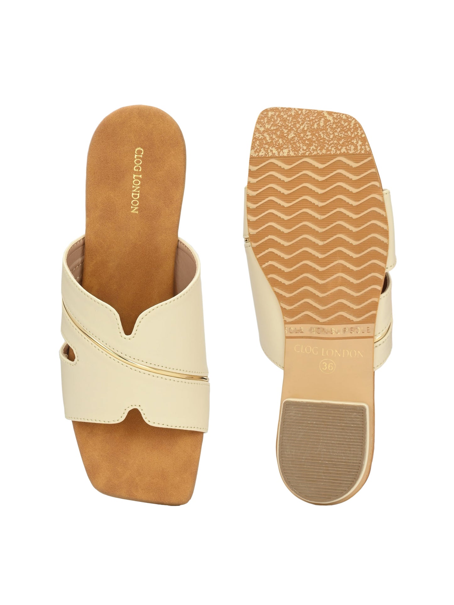 Women White Open Toe Flats Sandals