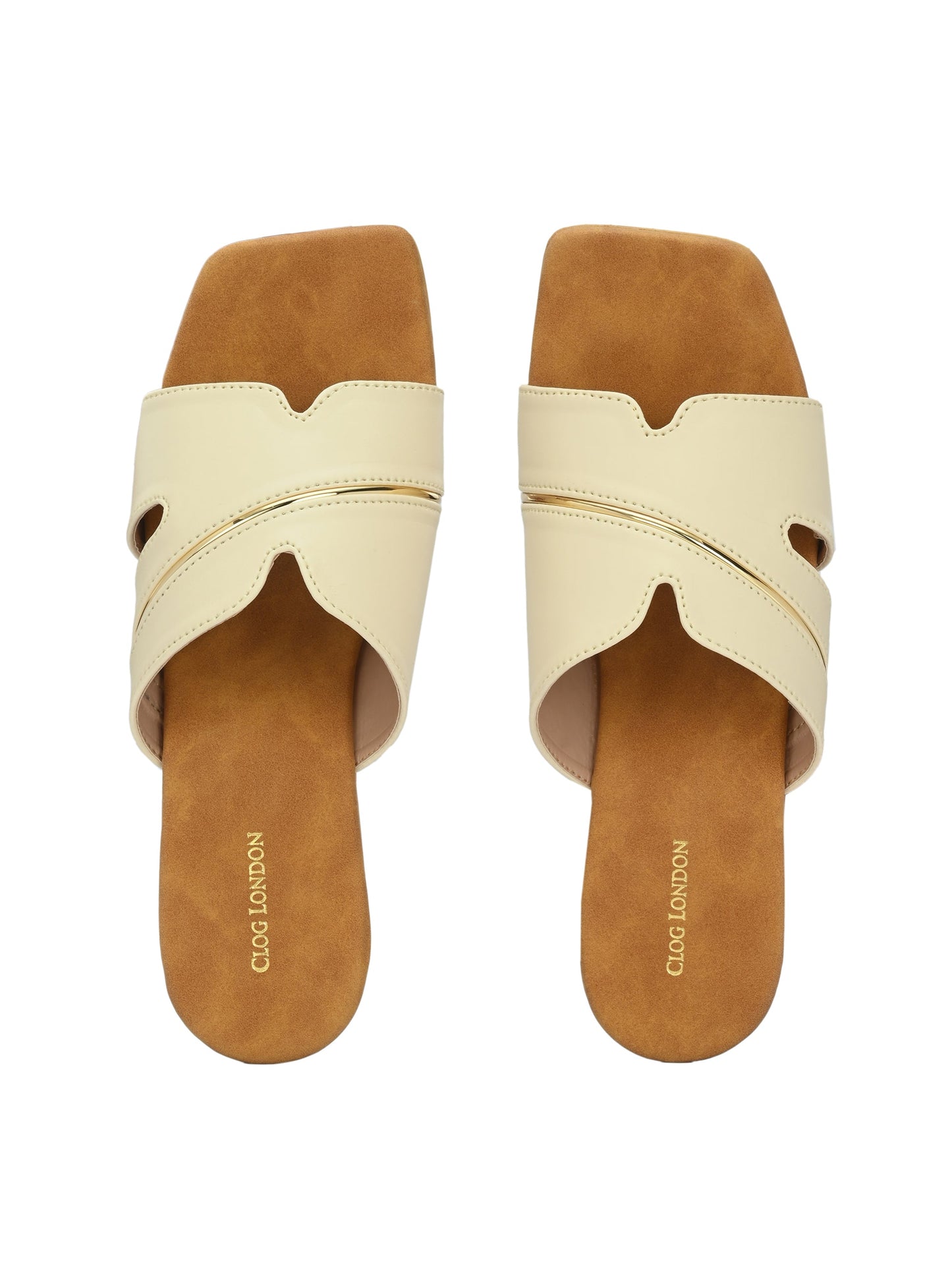 Women White Open Toe Flats Sandals