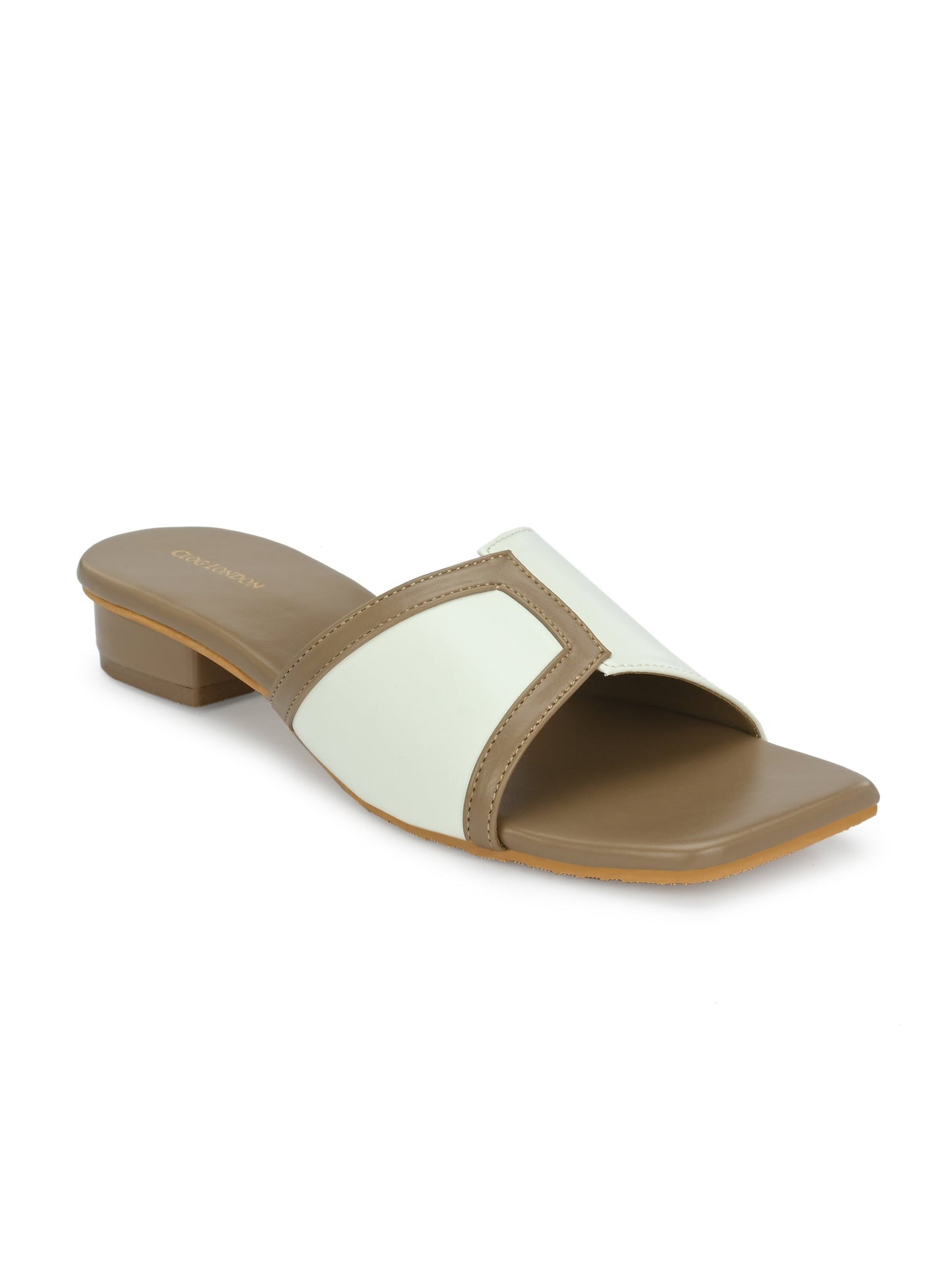 Women White Slip on Flats & Casual Sandals