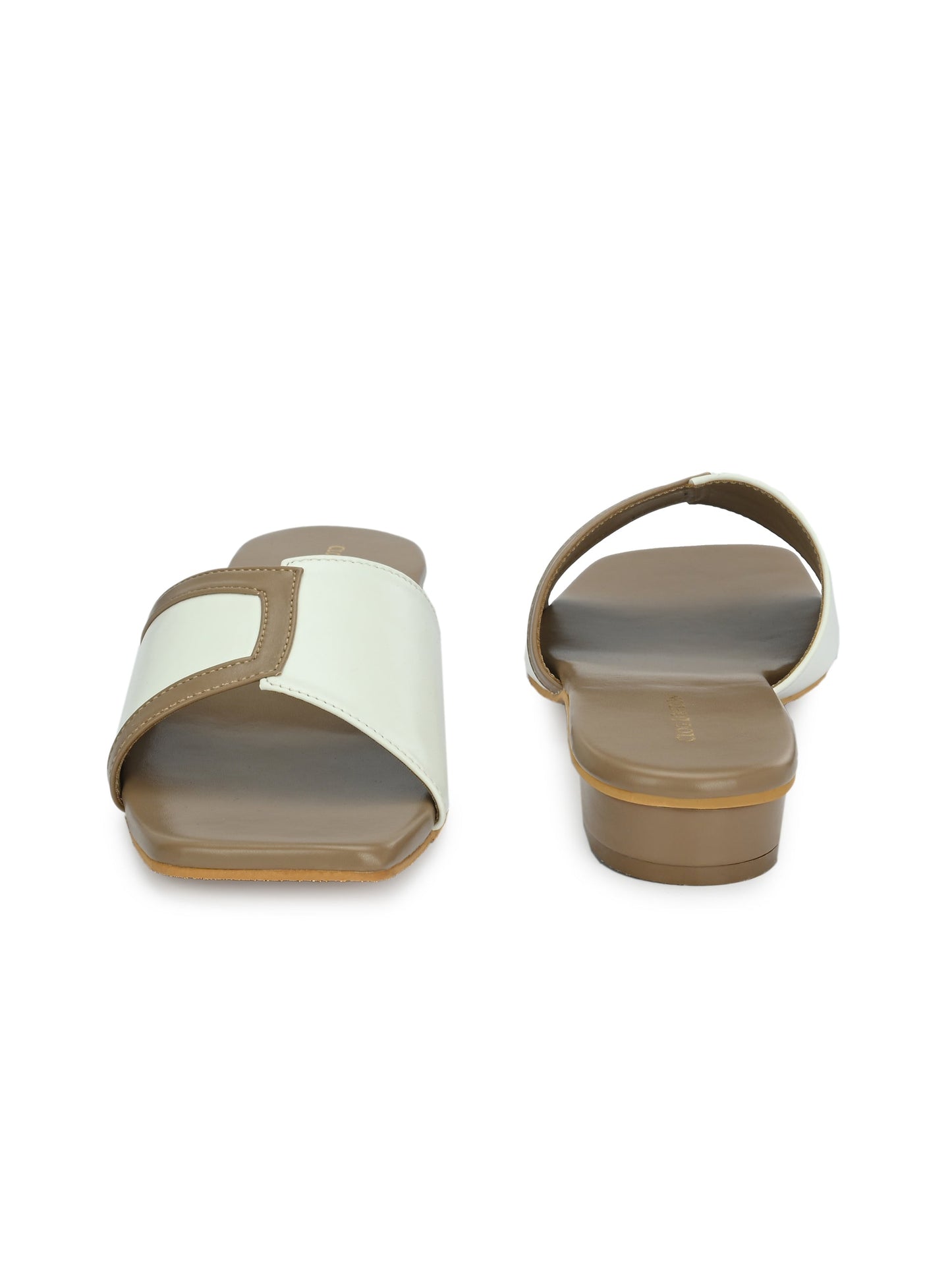 Women White Slip on Flats & Casual Sandals