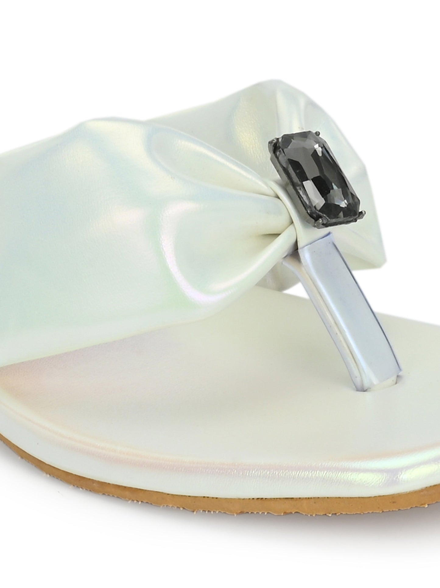 Women White Slip On Heels Online