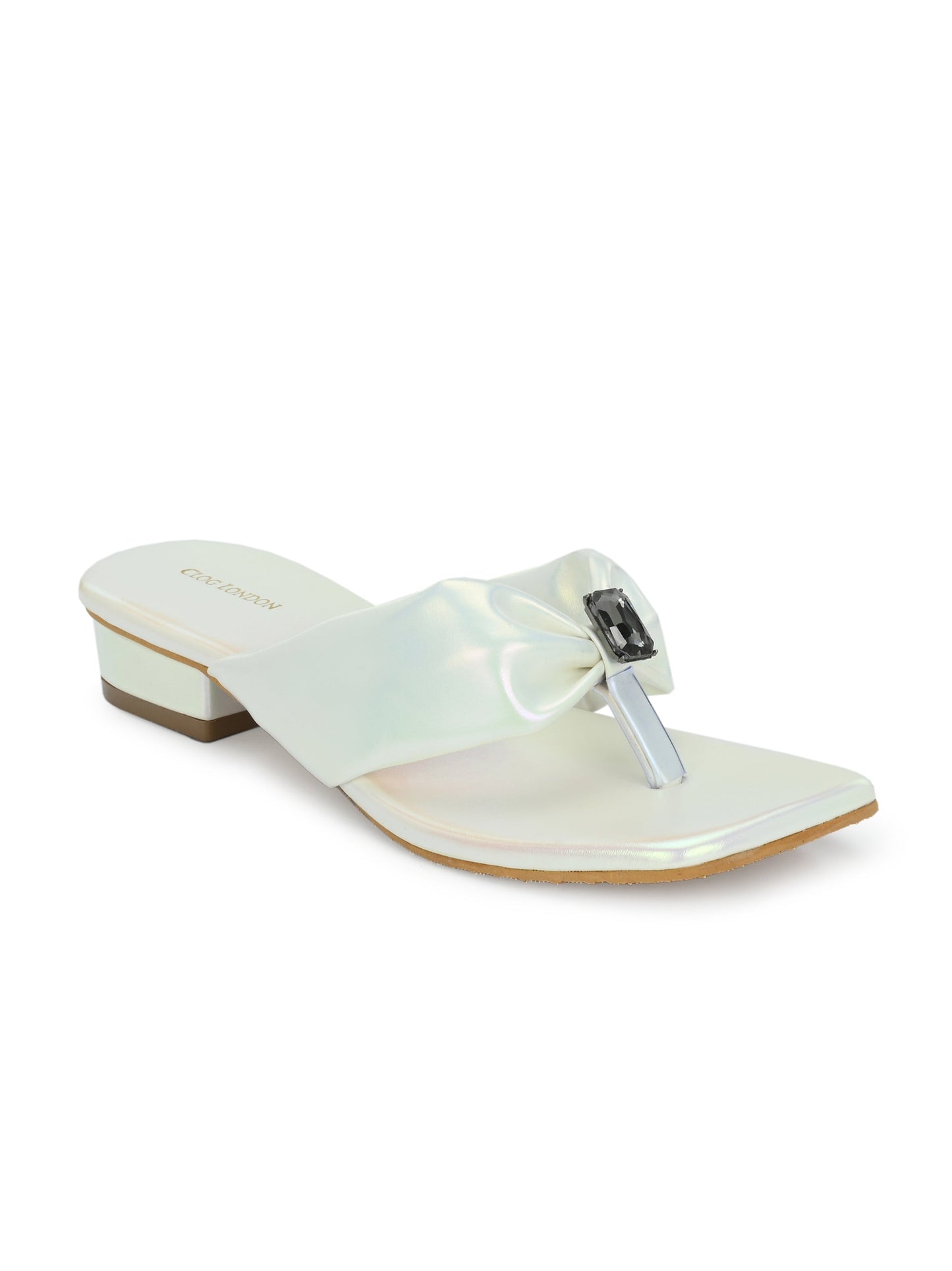 Women White Slip On Heels Online