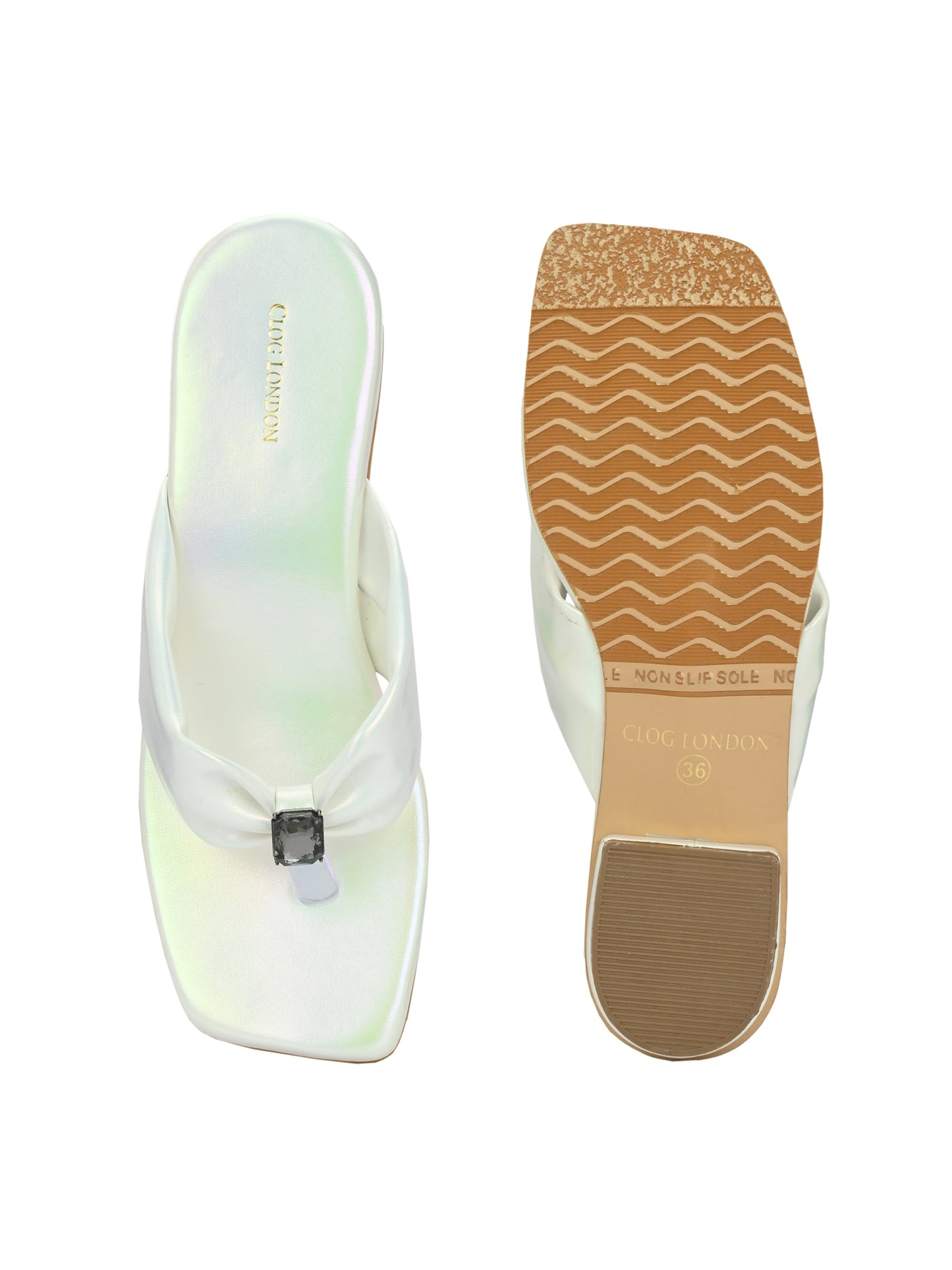 Women White Slip On Heels Online