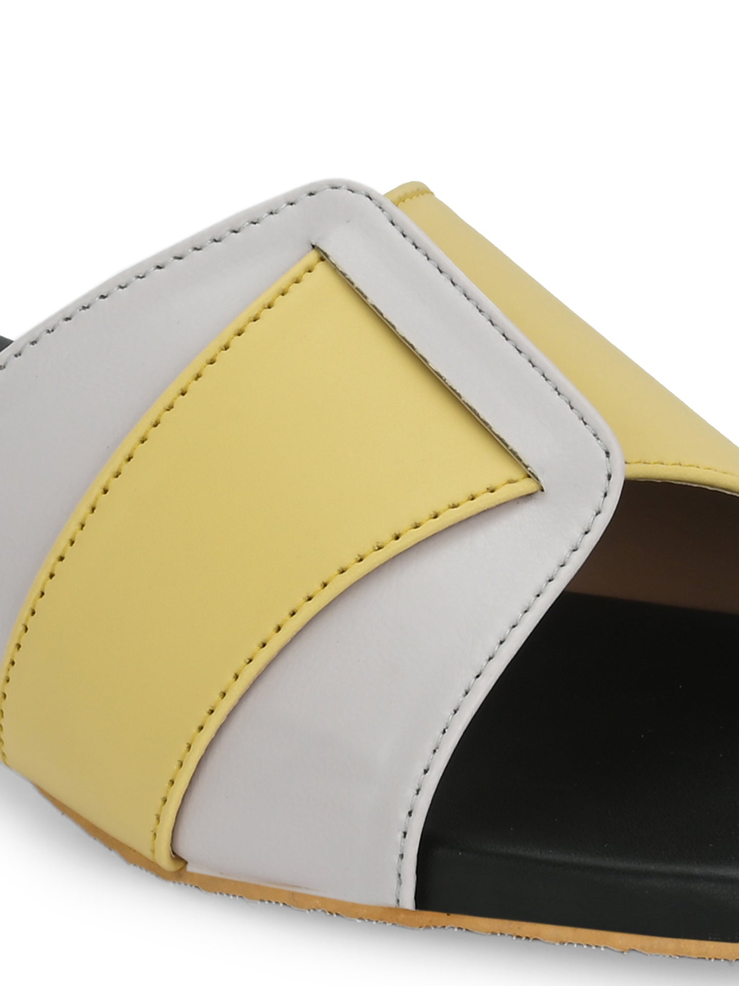 Women Brown White Casual Slip-On Flats