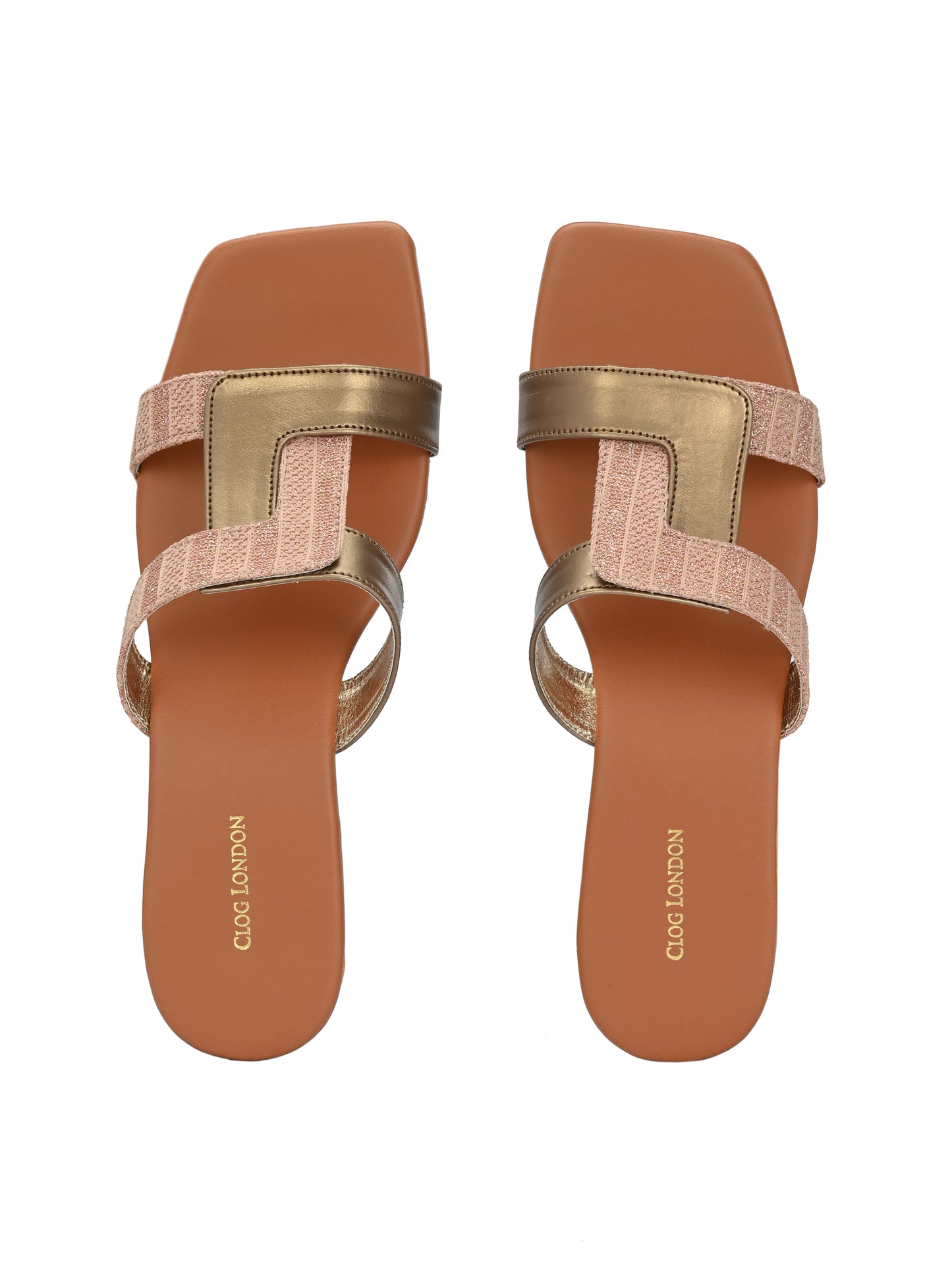 Women’s Black Gold Casual Strap Flats