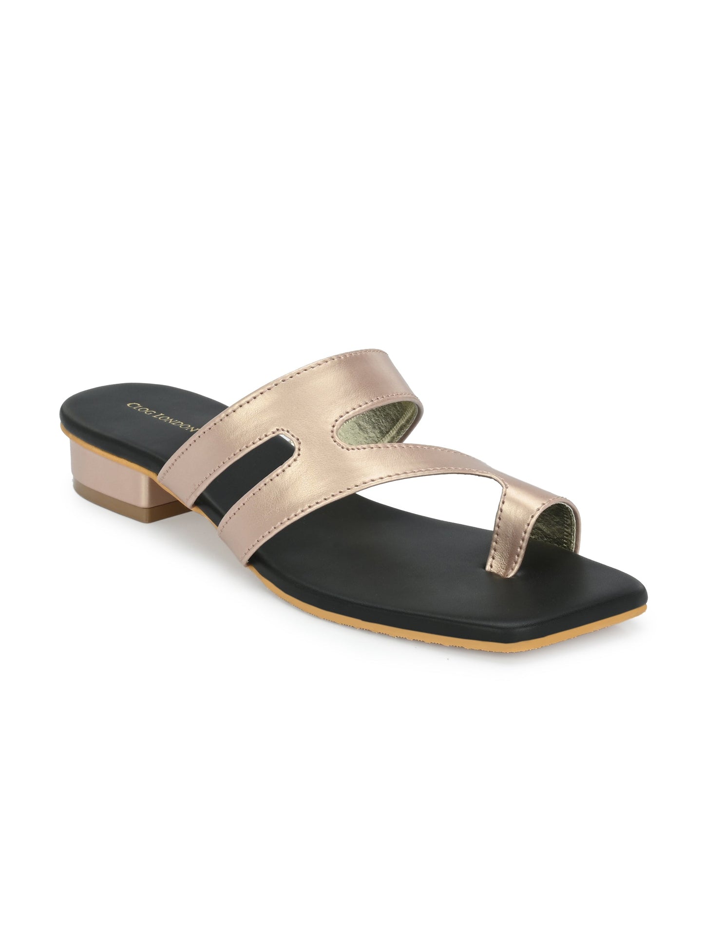 Strappy One Toe Block Flats & Heels