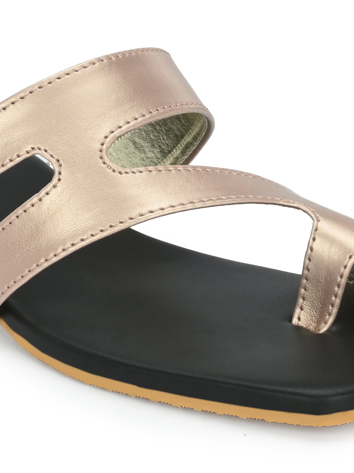 Strappy One Toe Block Flats & Heels