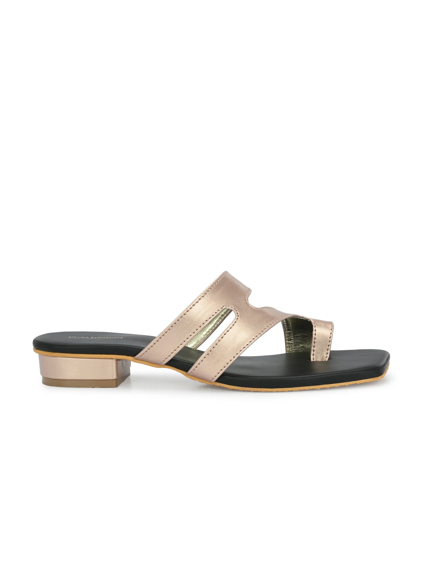 Strappy One Toe Block Flats & Heels