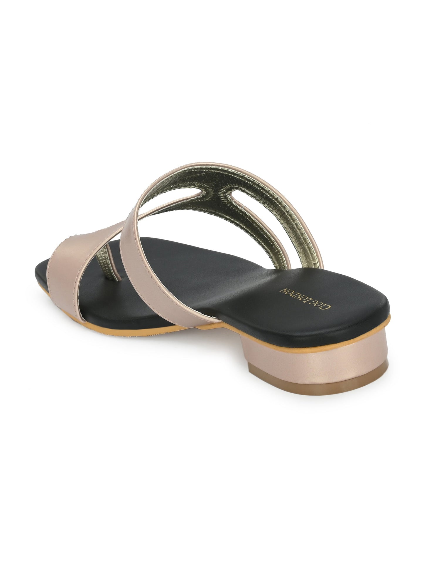 Strappy One Toe Block Flats & Heels