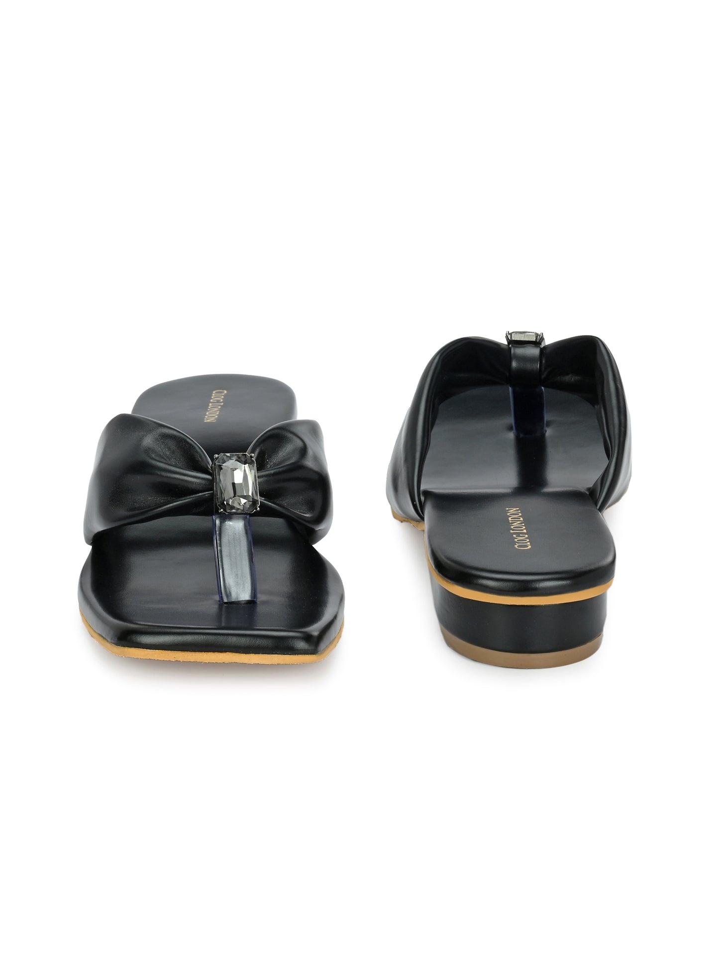 Women Black Flat Sandals