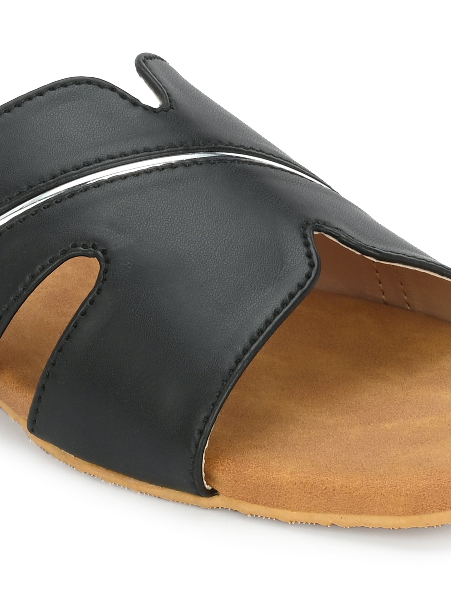 Women White Open Toe Flats Sandals