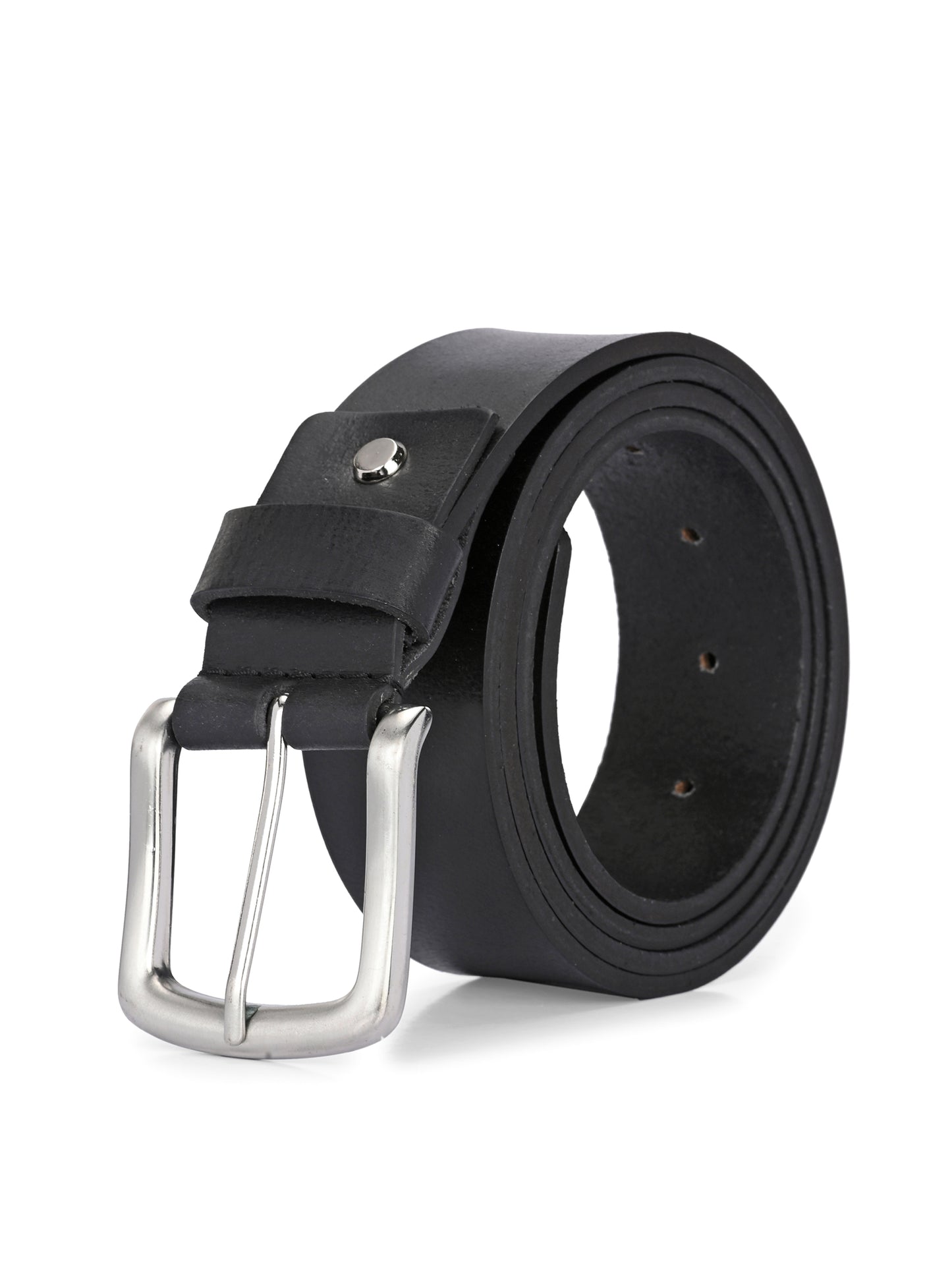 Men's Black Leather Belts for Casual
