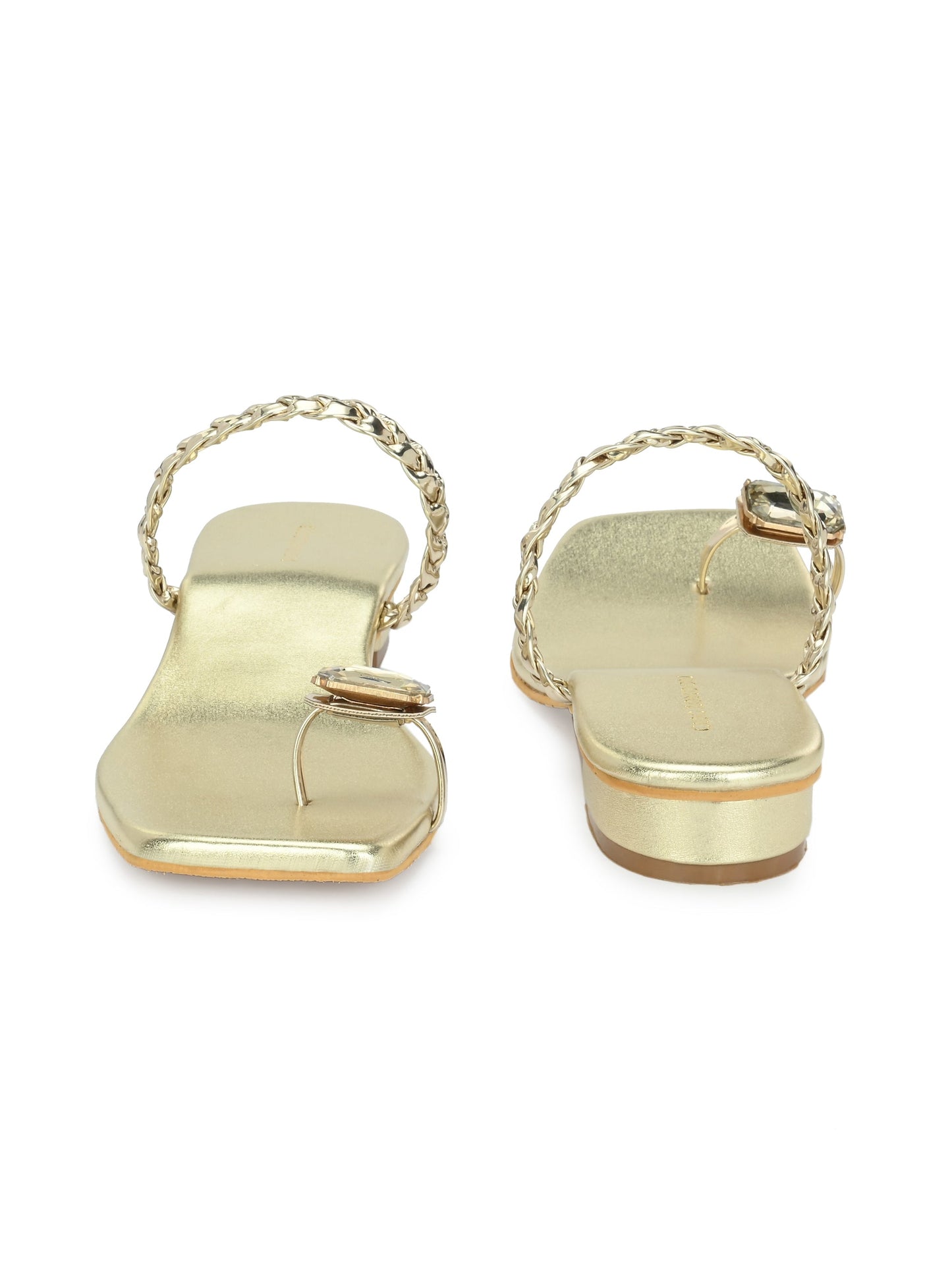 Womens Silver Toe Ring Flats & Sandals