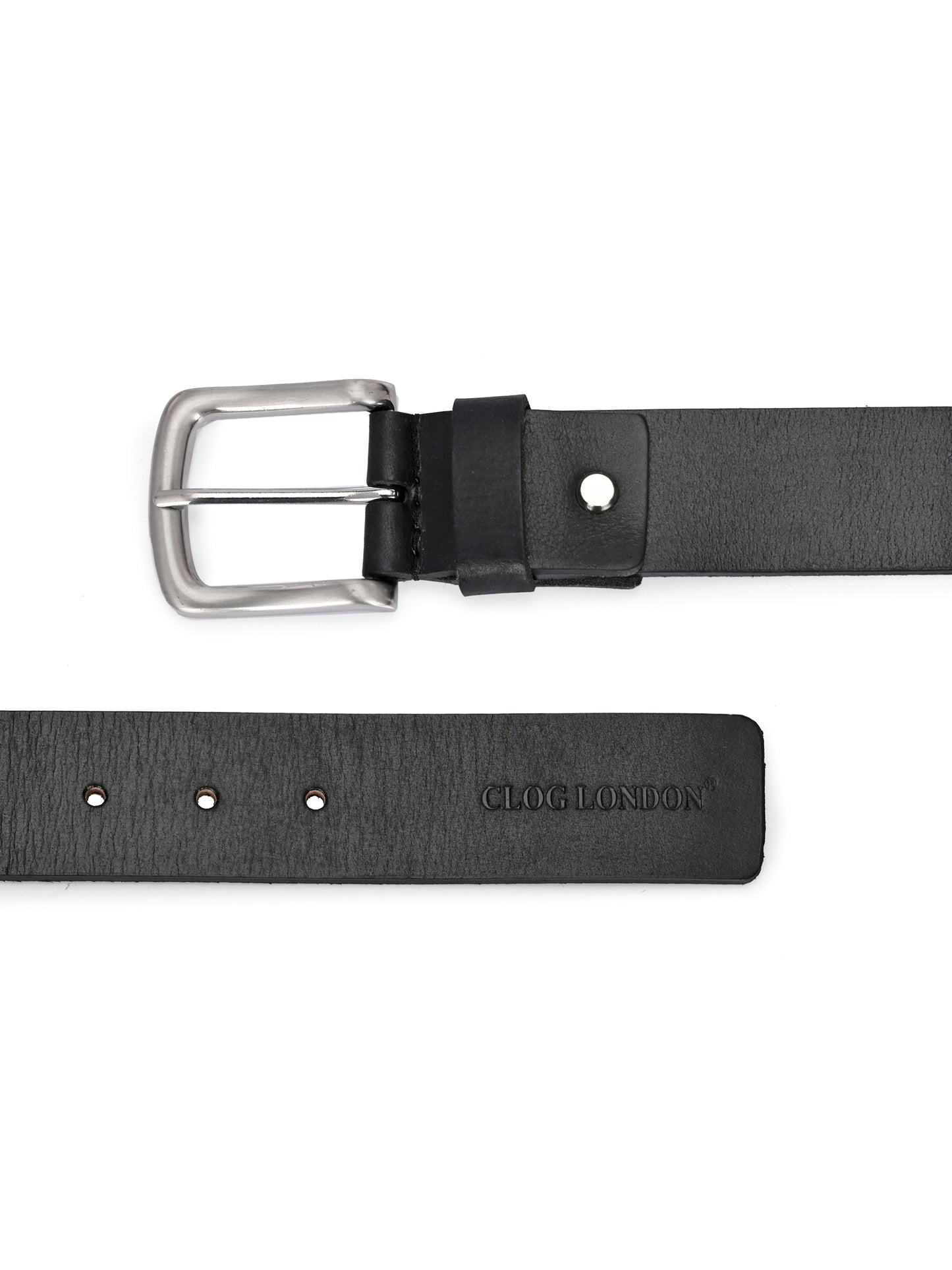 Men's Black Leather Belts for Casual