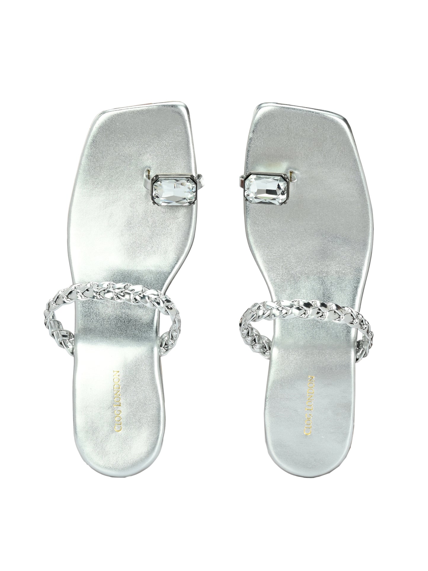 Women Gold One Toe Flats