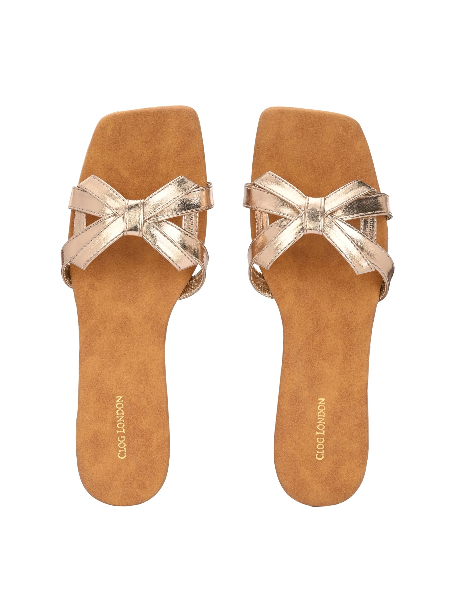 Women Copper Slip‑On Flats