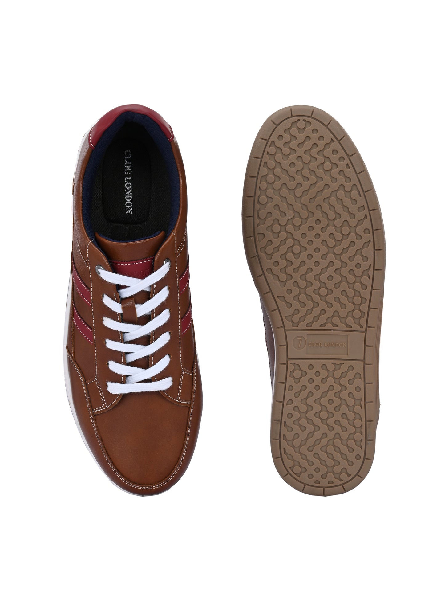 Men's Contrast Sole Sneakers Shoes