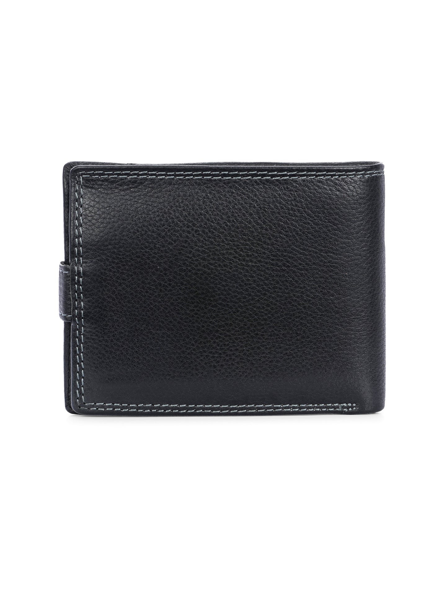 Bifold Black Leather Wallet for Men's