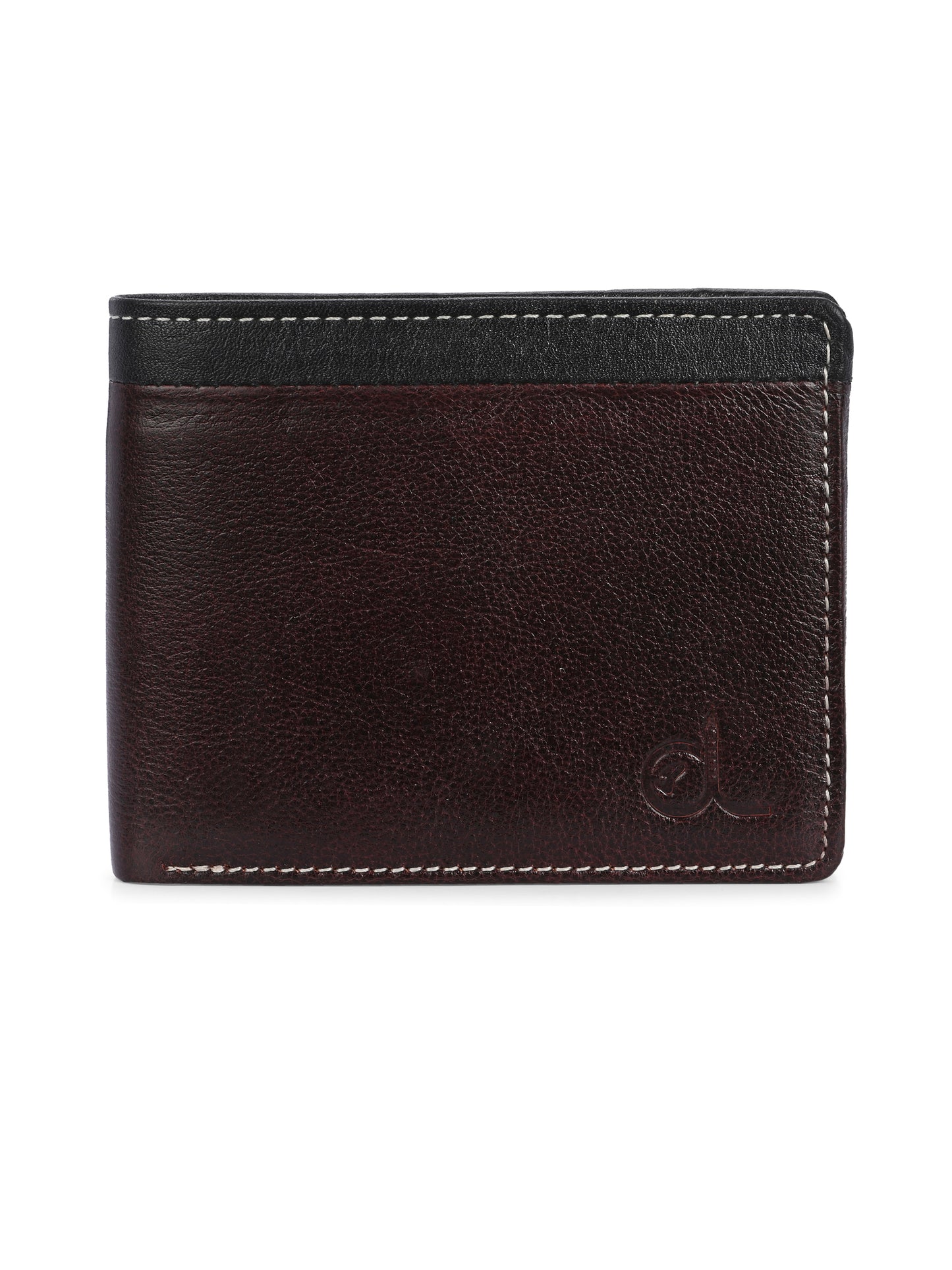 Textured Leather Two-Fold Wallets