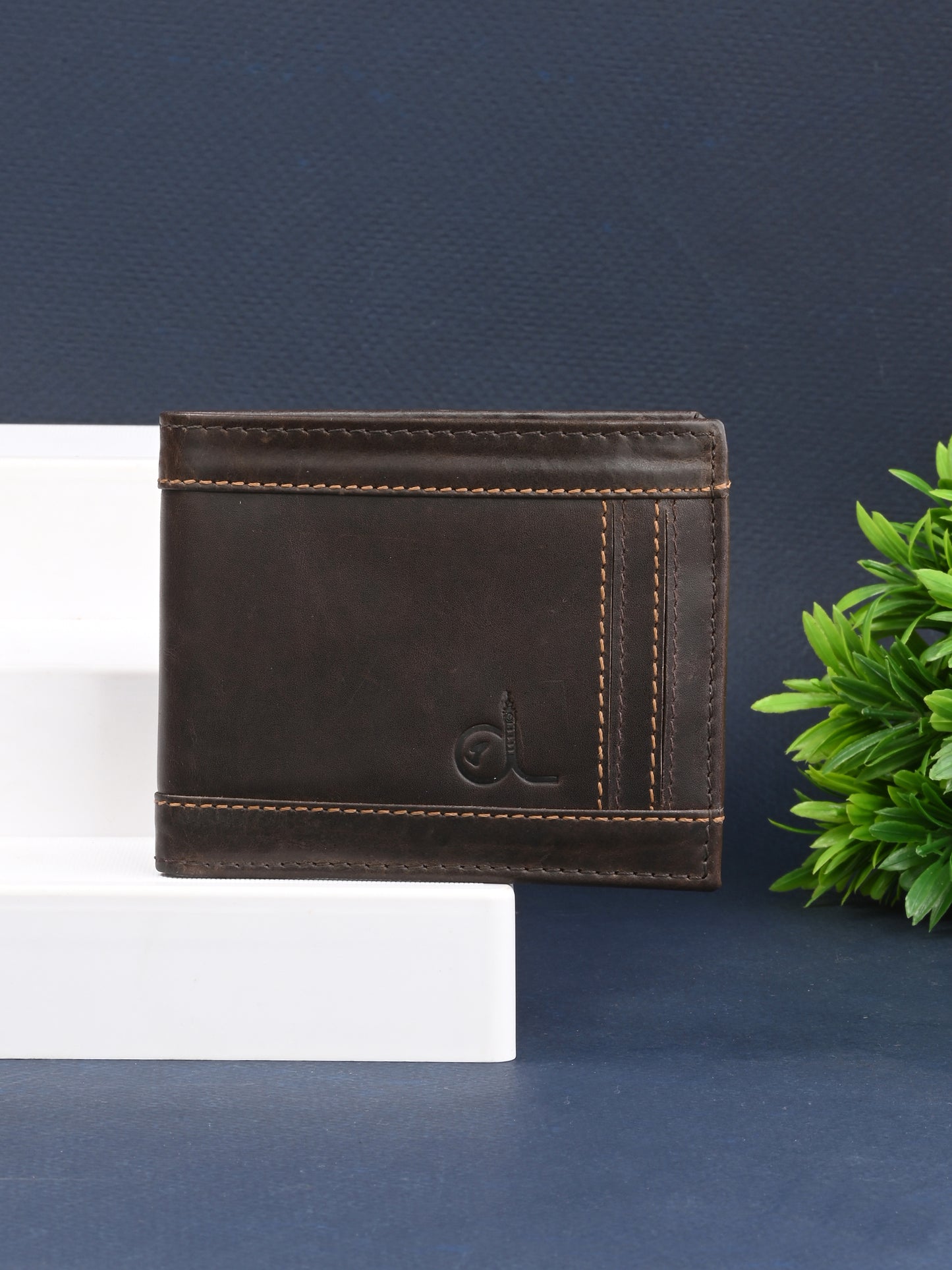 Men's Leather Two-Fold Wallets