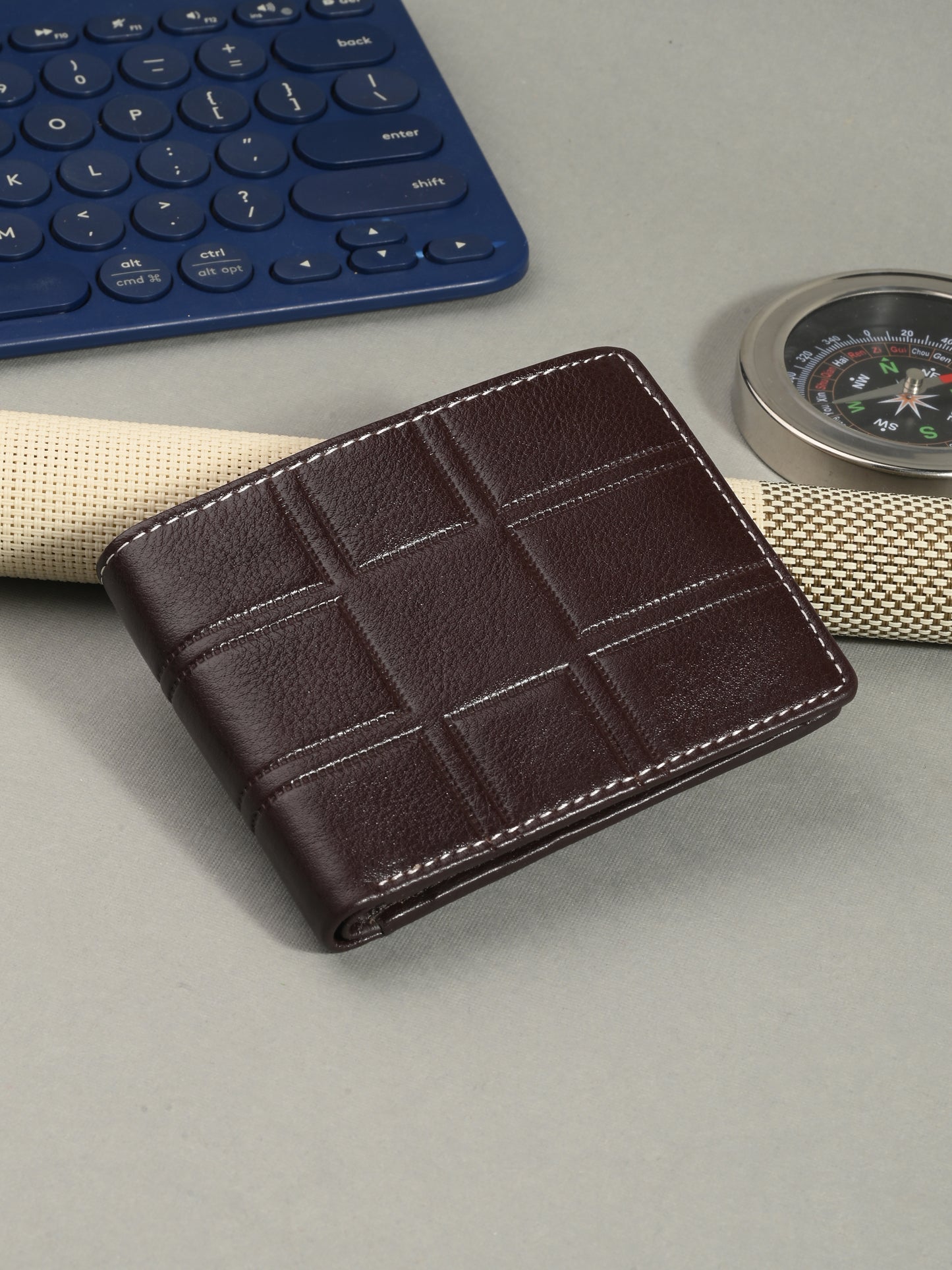 Men's Leather Two-Fold Wallet
