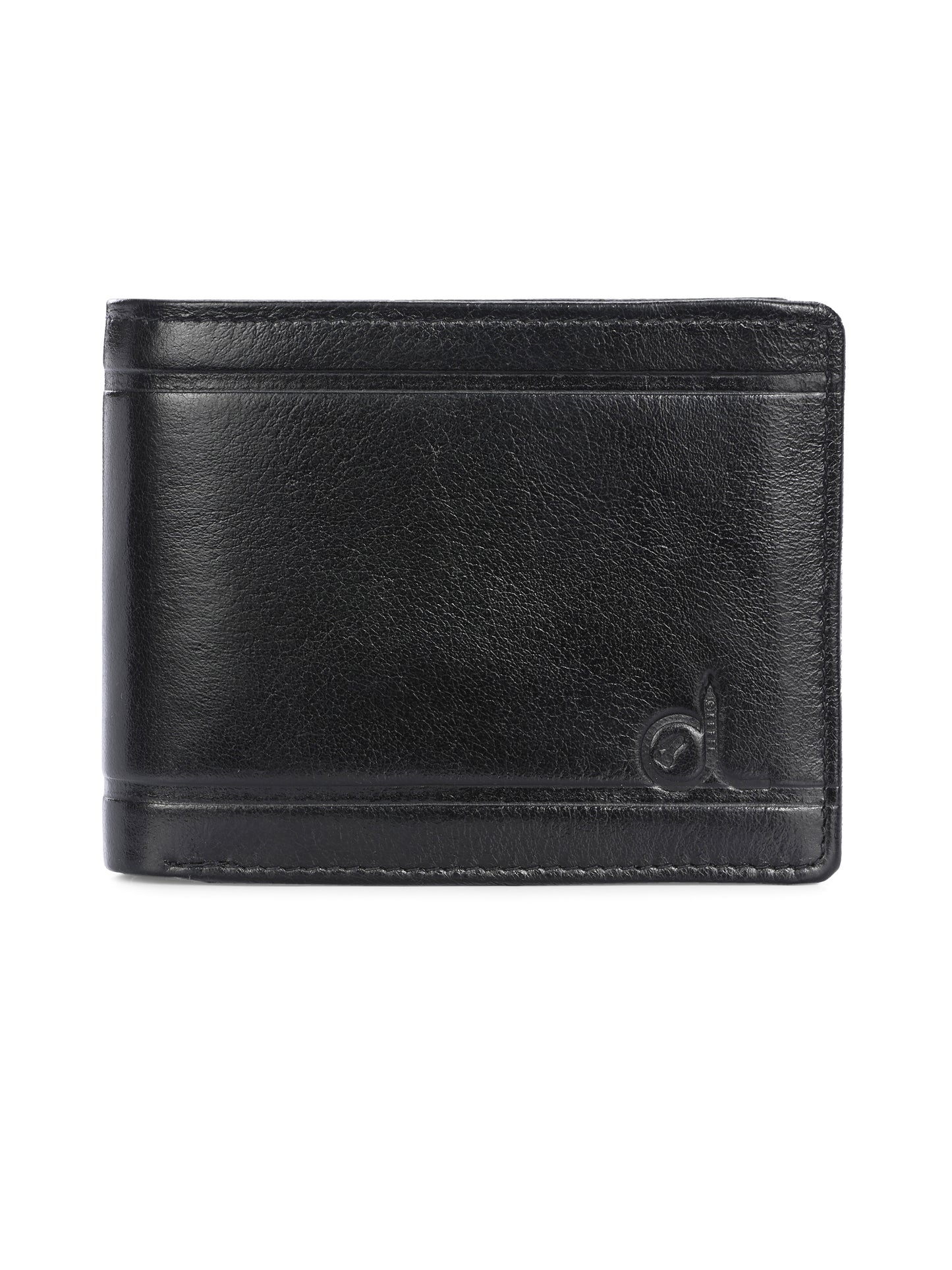 Titan Black Leather Wallets for Men's