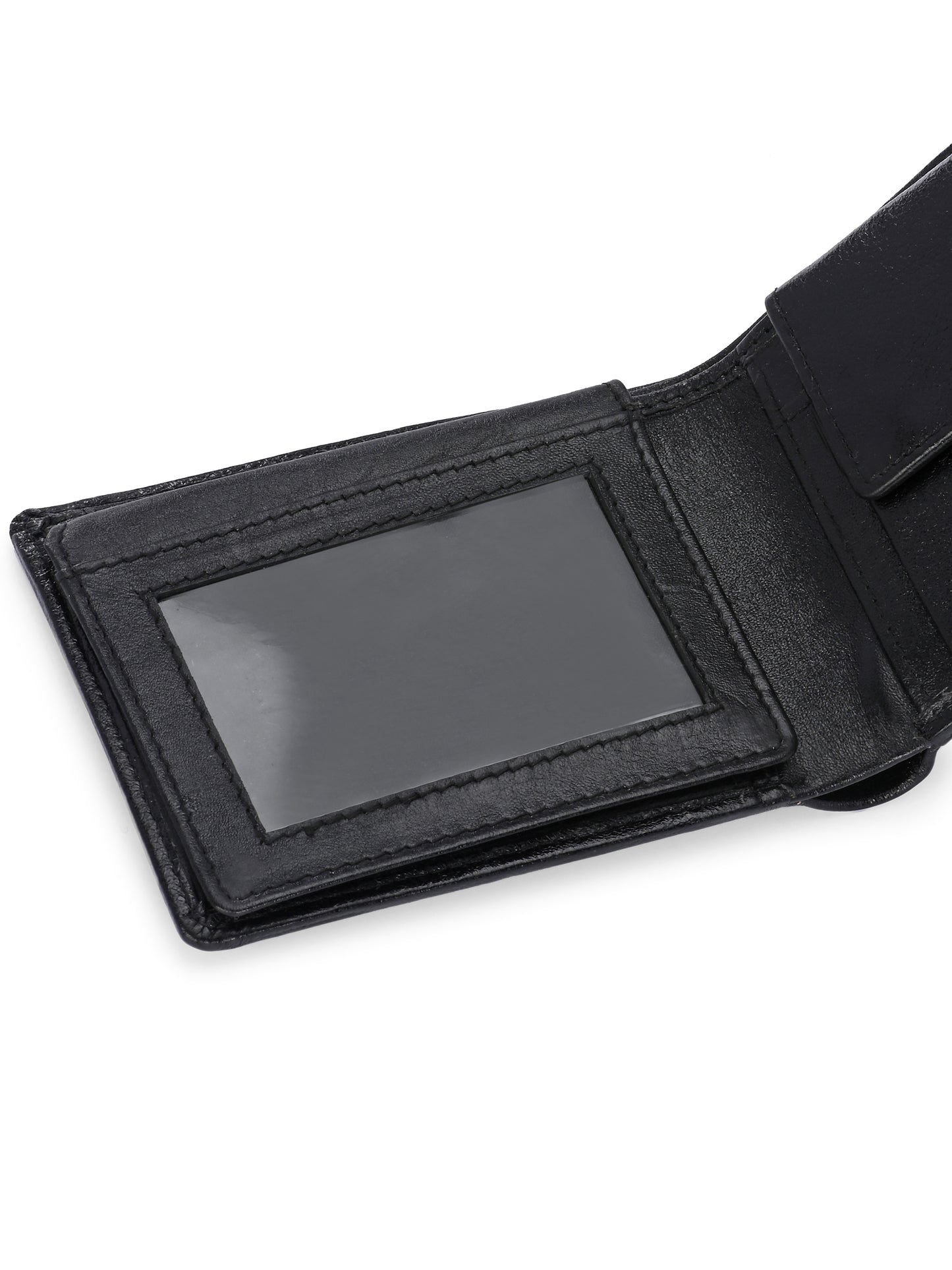Titan Black Leather Wallets for Men's