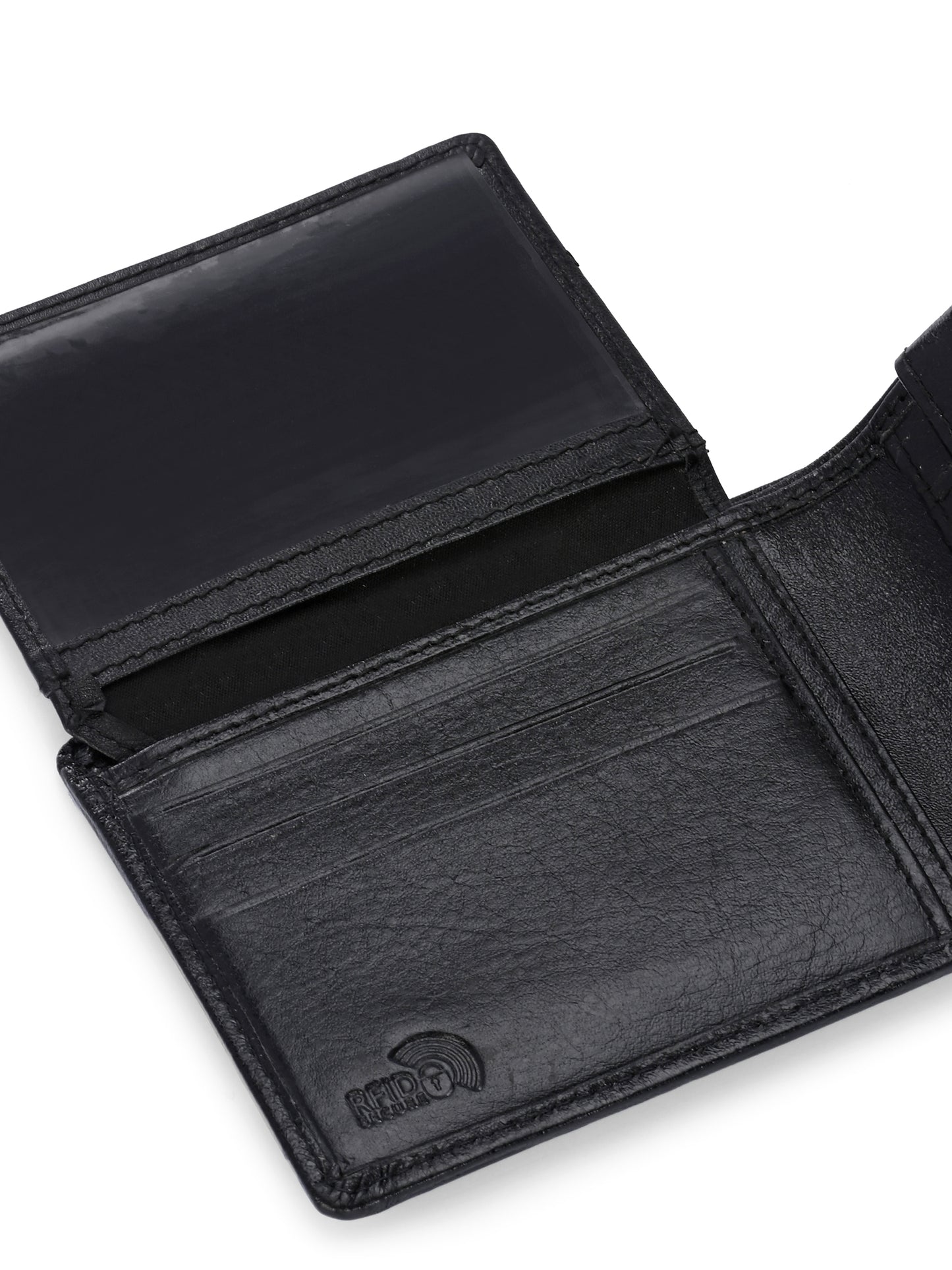 Titan Black Leather Wallets for Men's
