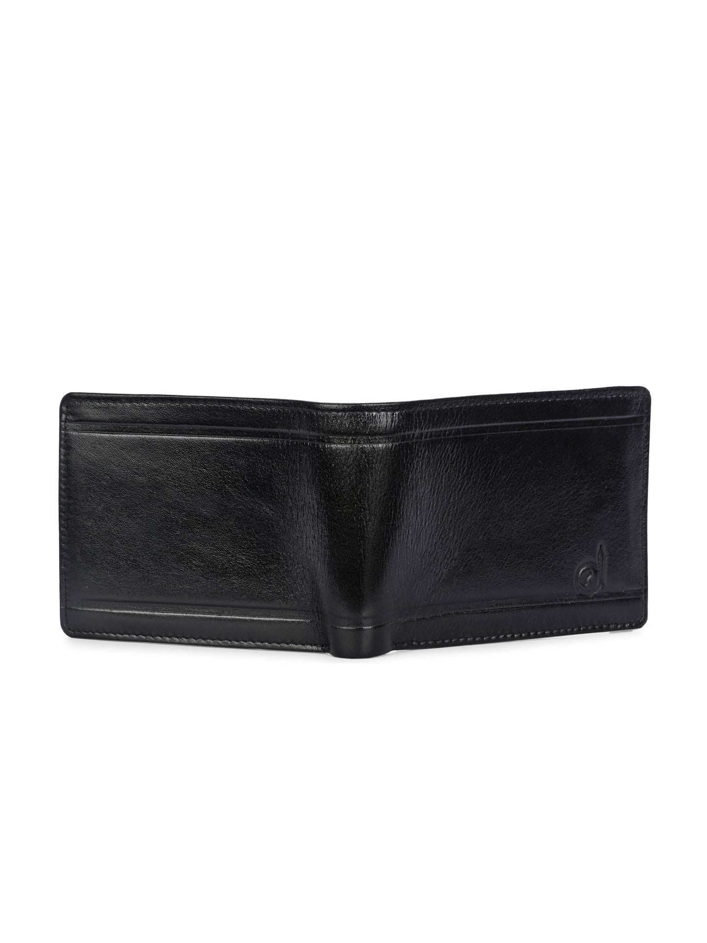 Titan Black Leather Wallets for Men's
