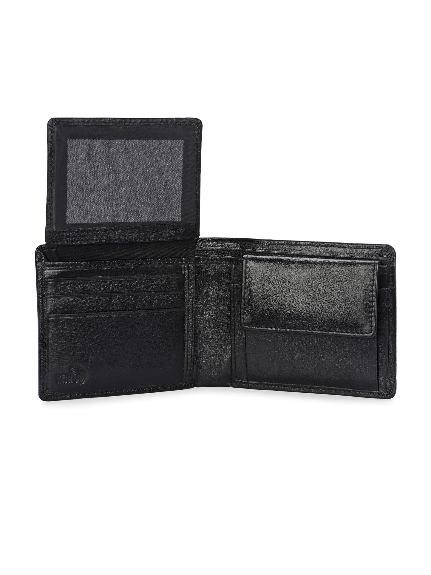 Titan Black Leather Wallets for Men's