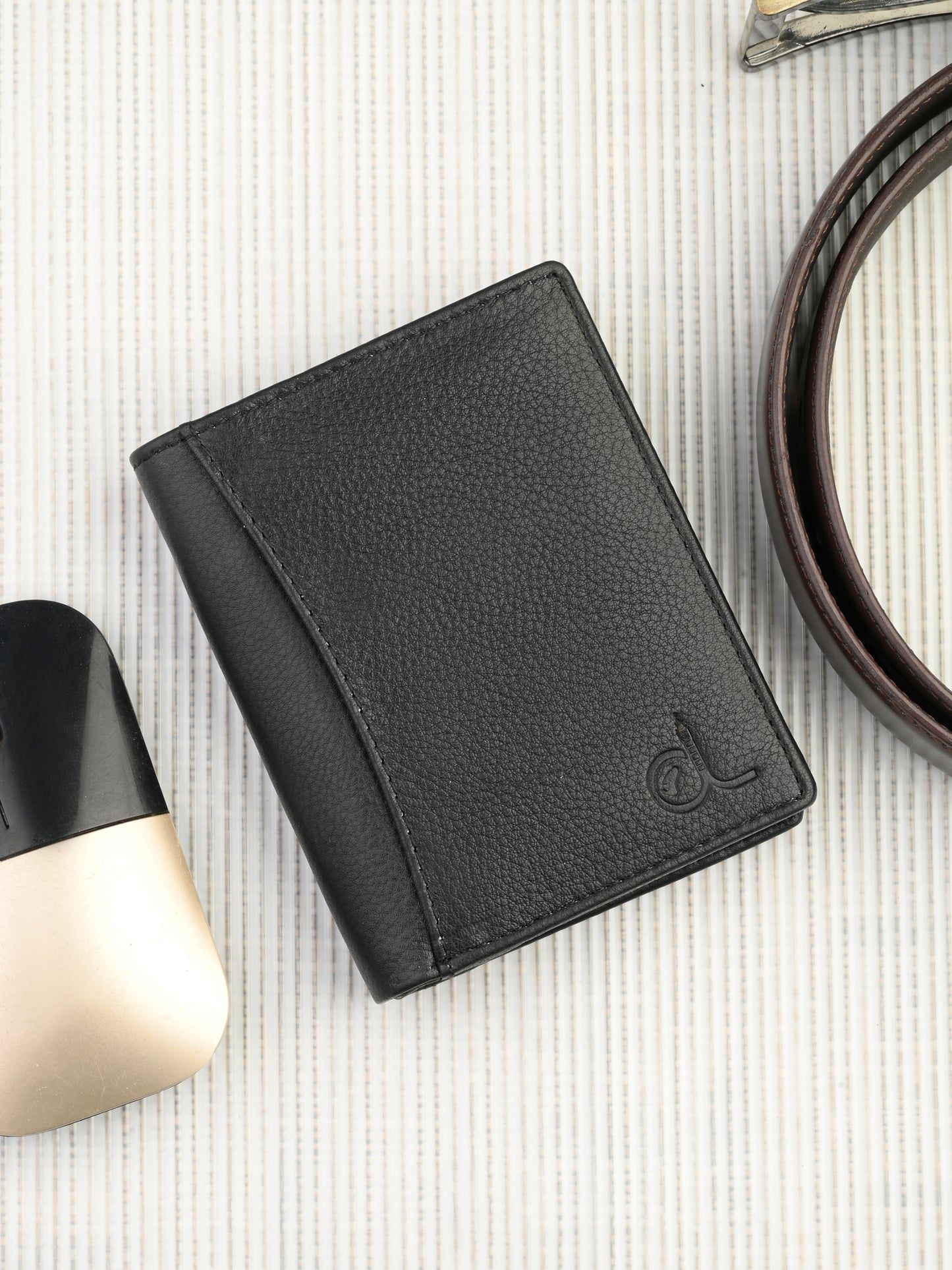 Black Leather Wallet for Men's