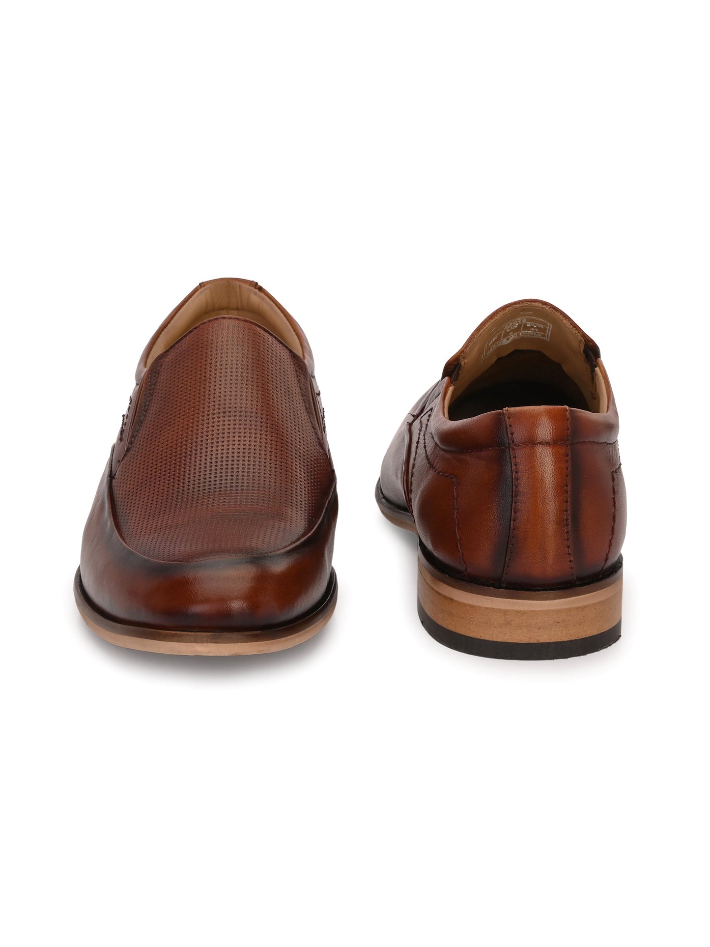 Men's Textured Leather Formal Loafer Slip on Shoes