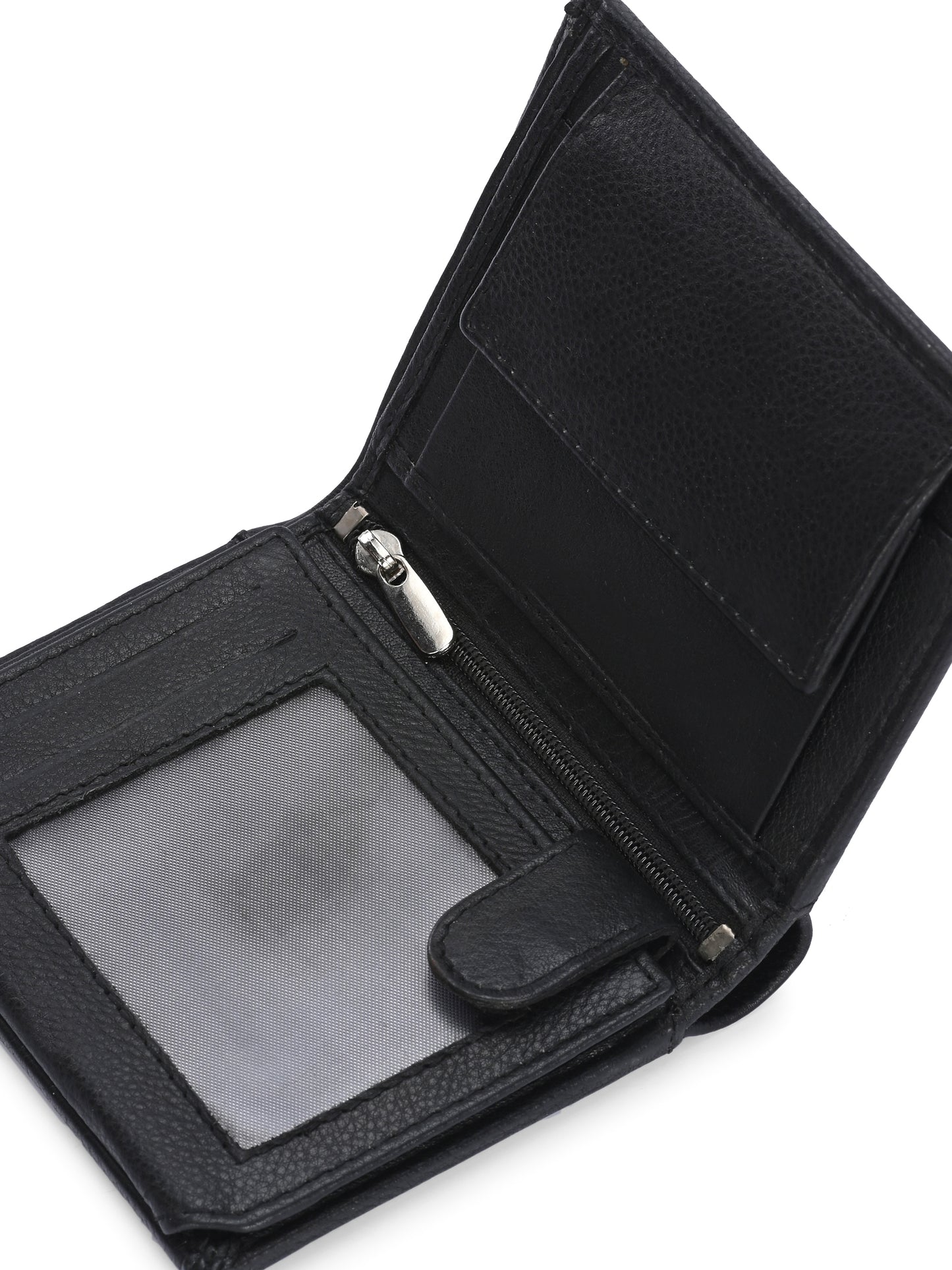 Black Leather Wallet for Men's