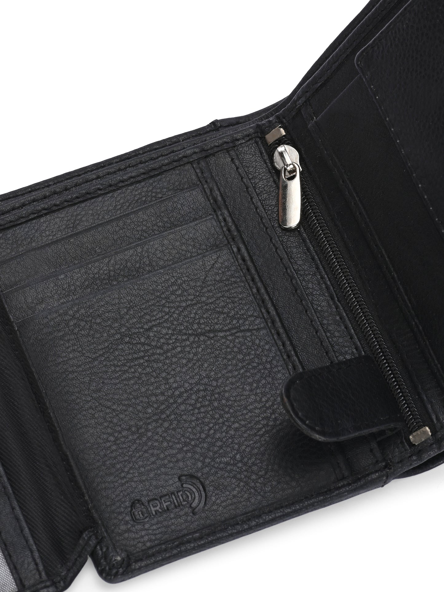 Black Leather Wallet for Men's