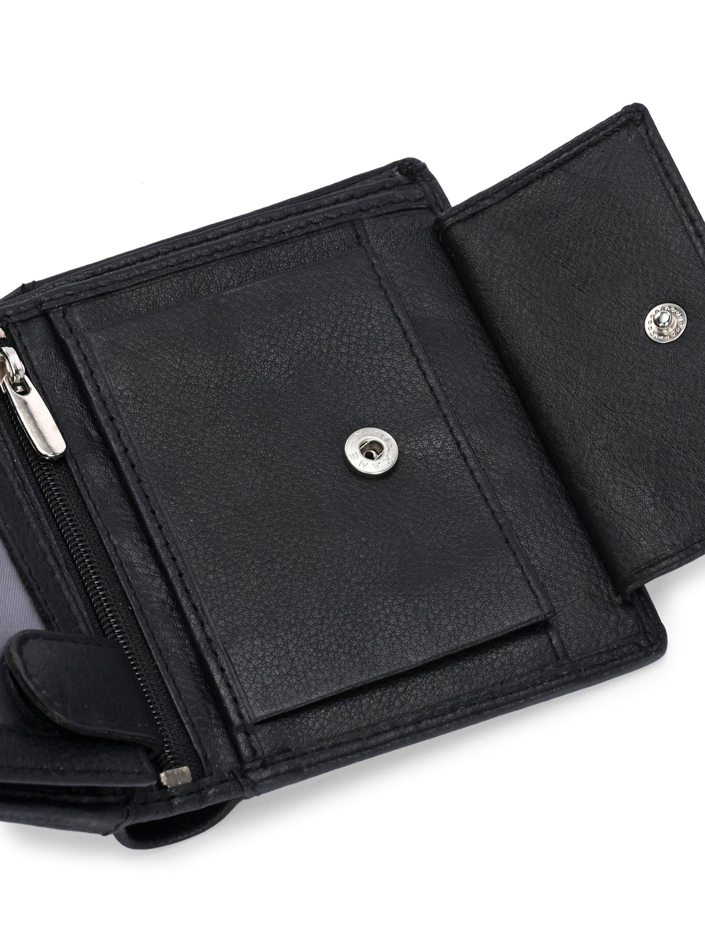 Black Leather Wallet for Men's