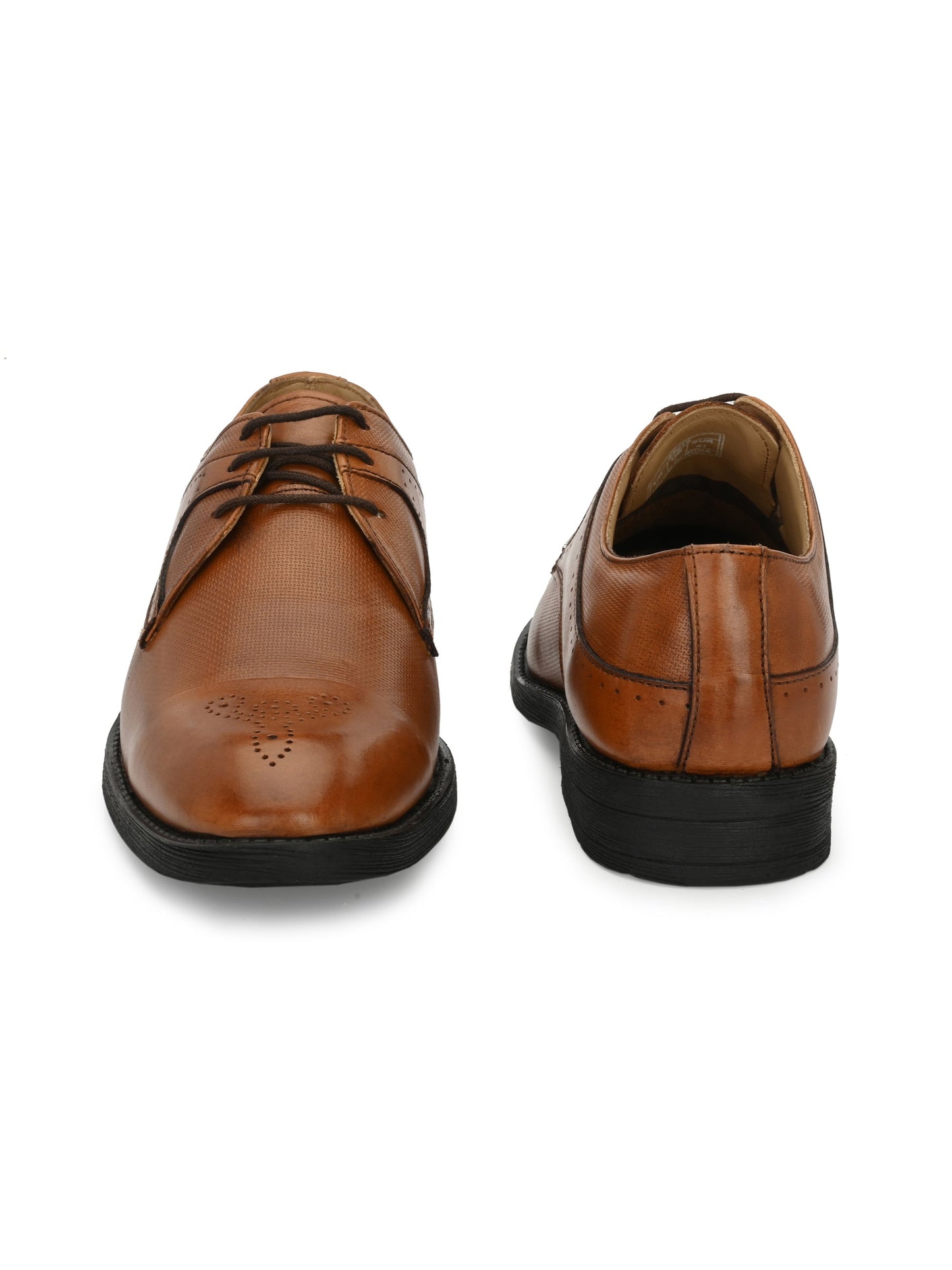 Men's Regular Fit Formal Derby Shoes with Lace Fastening