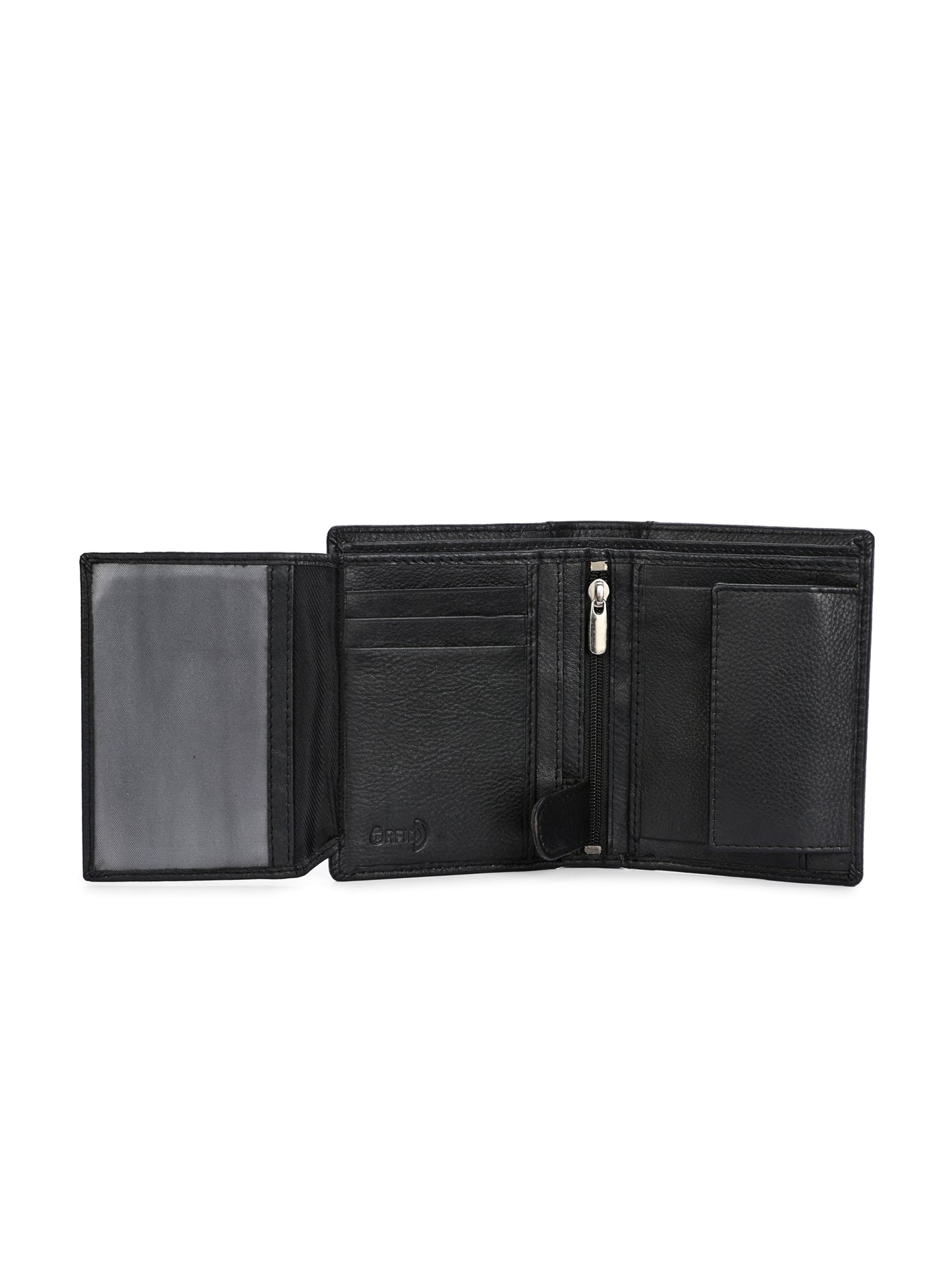 Black Leather Wallet for Men's