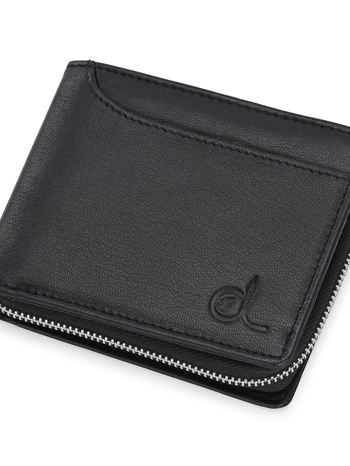 Men's Leather Zip Around Wallet